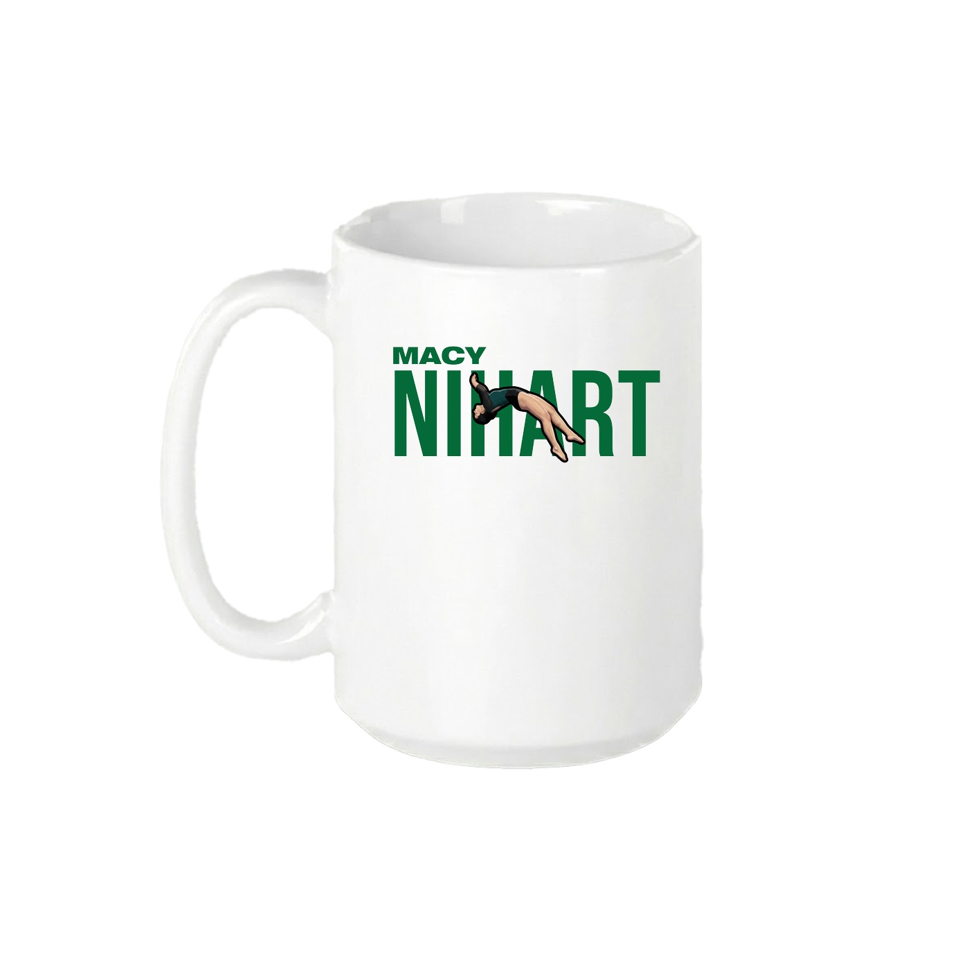 15oz Coffee Mug — Player Name in White
