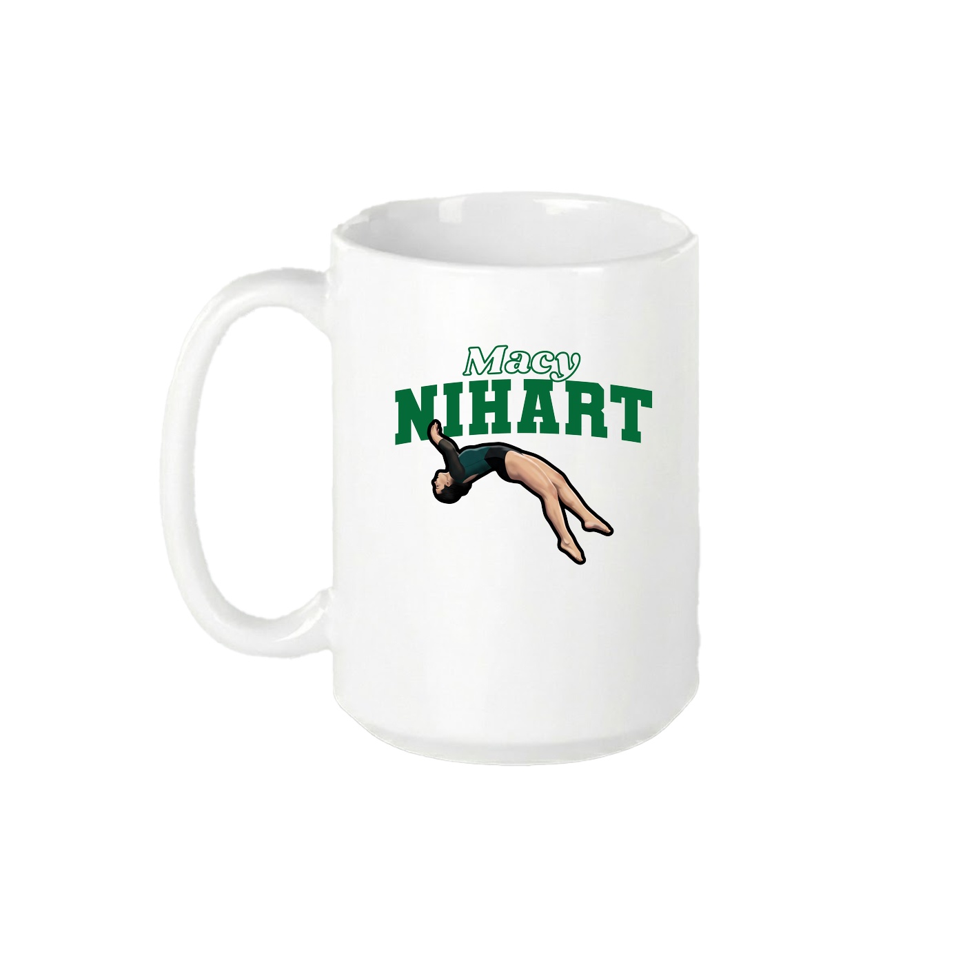 15oz Coffee Mug — Name Arch in White