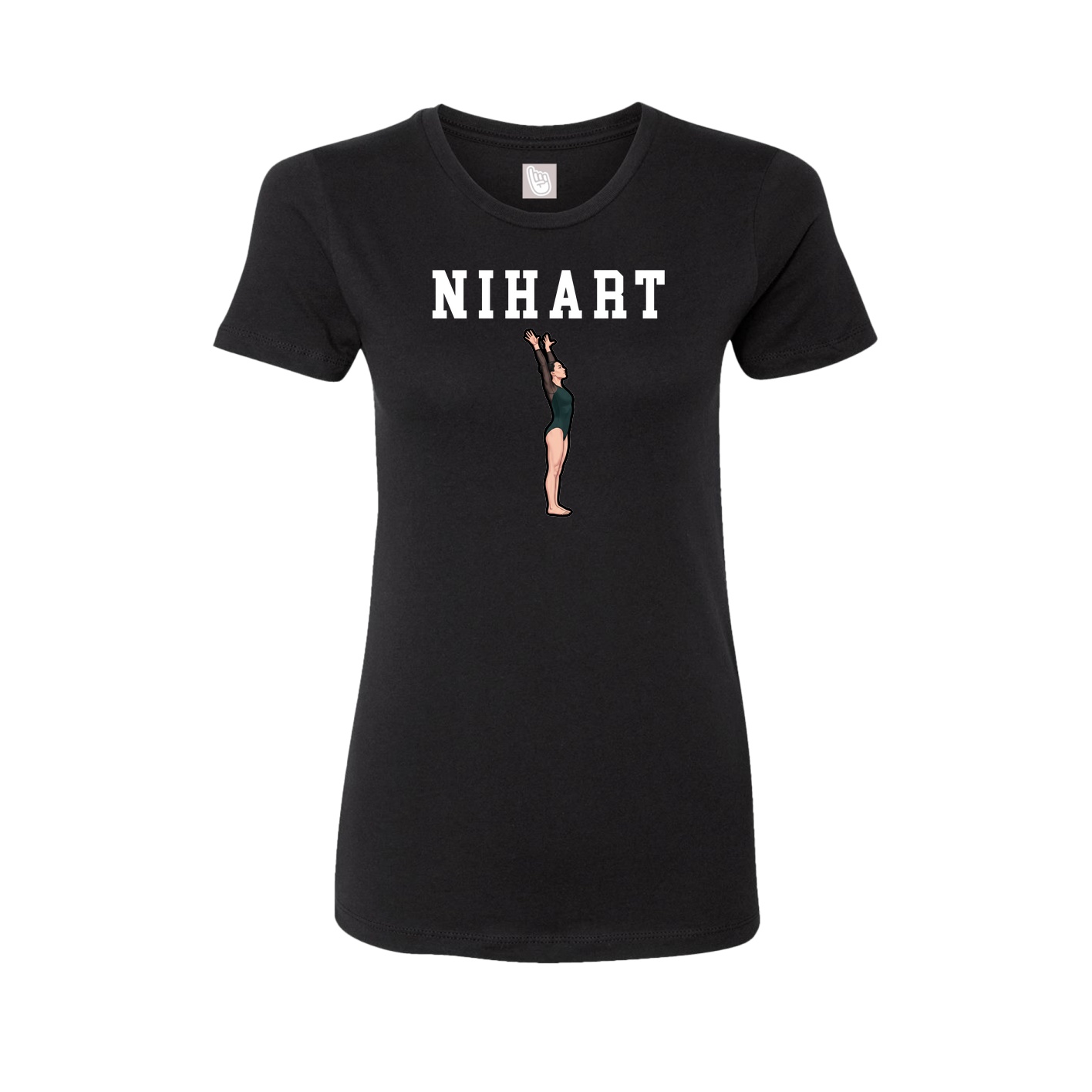 Fitted Women's Tee — Shirsey in Black