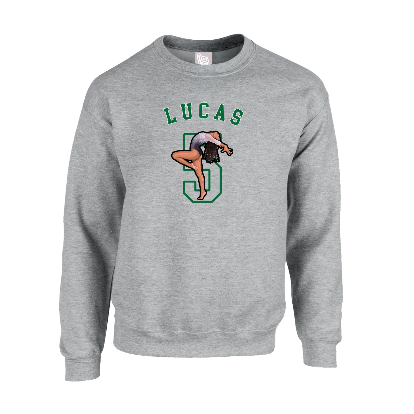 Fleece Crew — Shirsey Arch in Grey