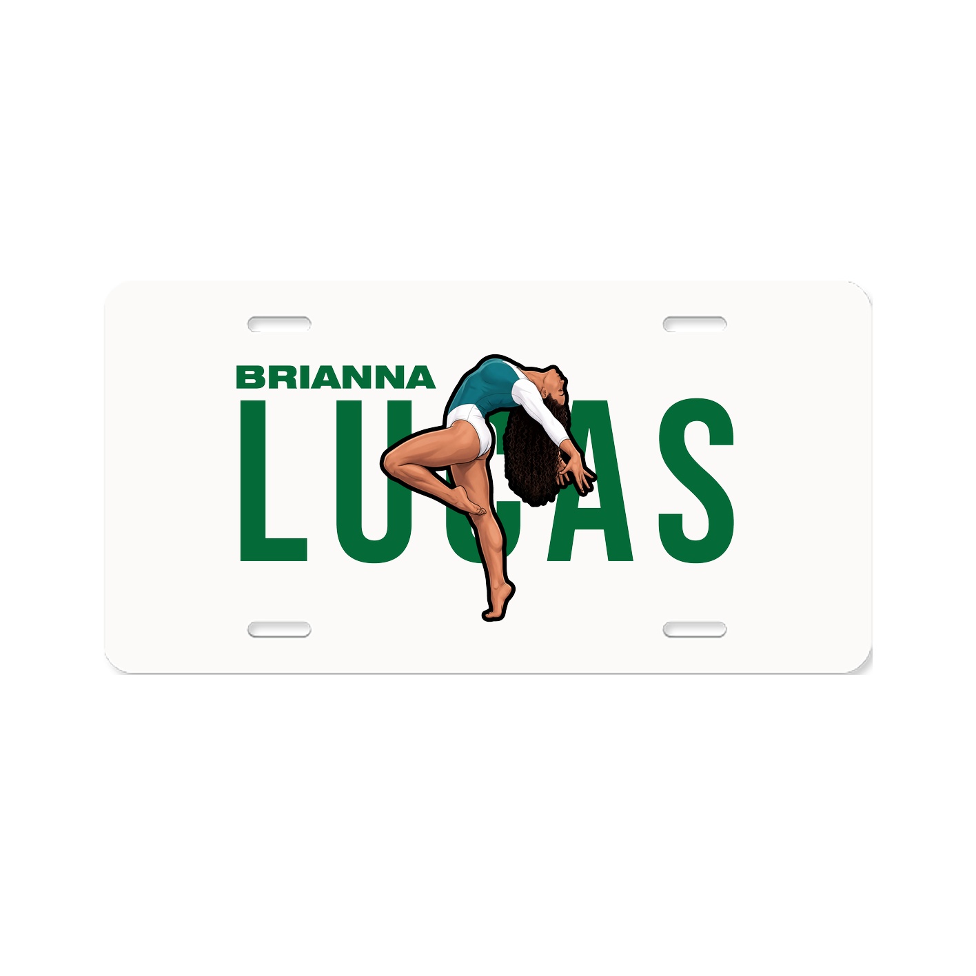 License Plate — Player Name in Classic