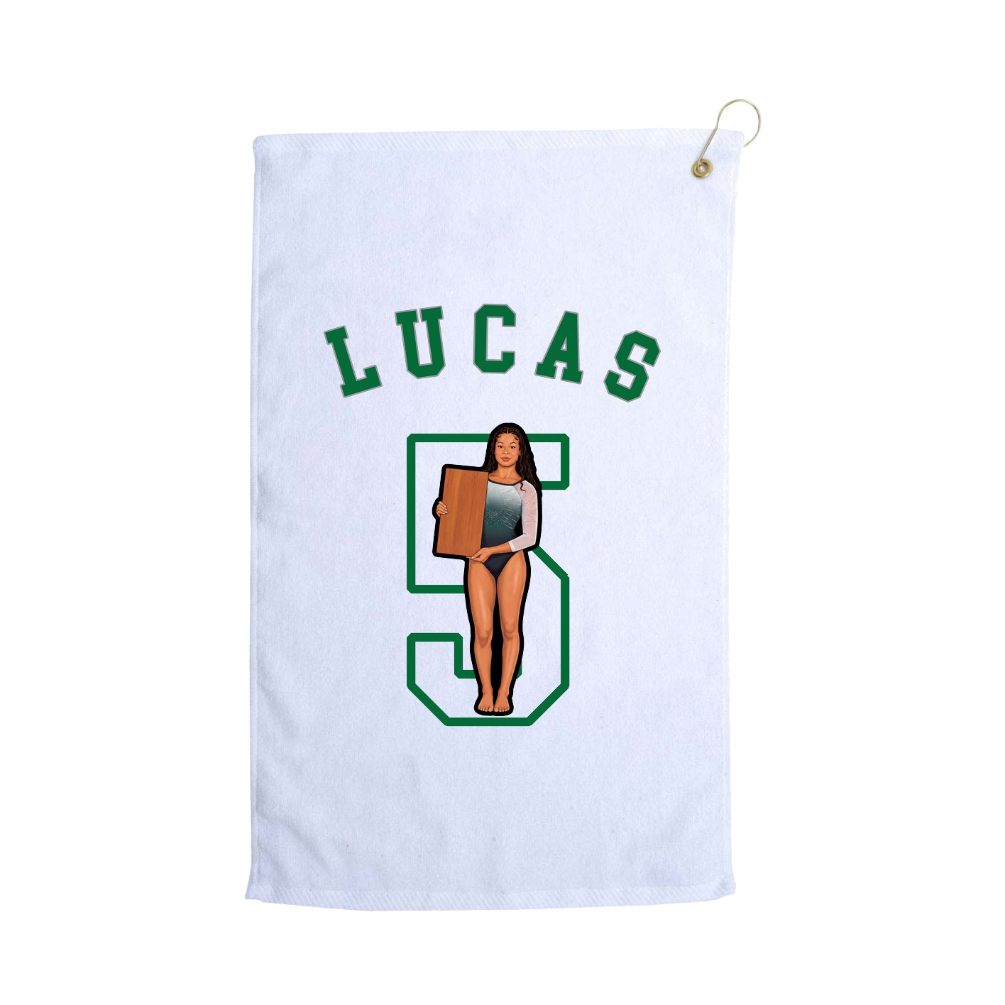 Golf Towel — Shirsey Arch in White