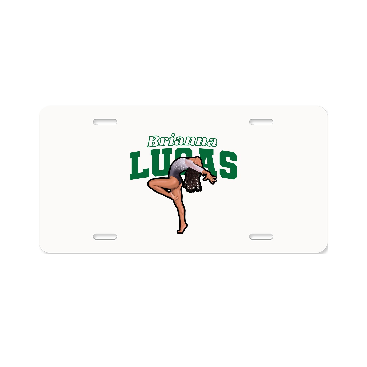 License Plate — Name Arch in Classic