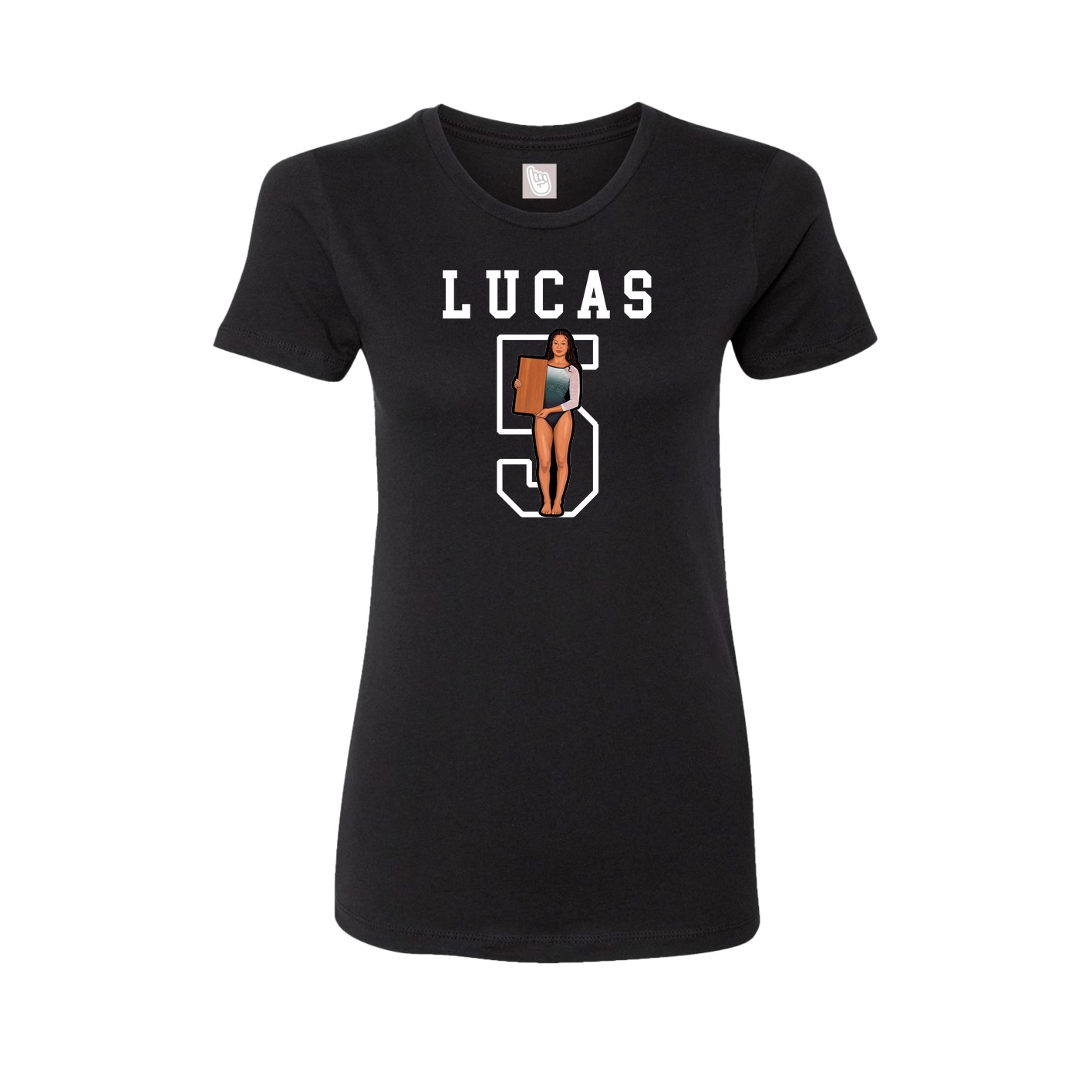 Fitted Women's Tee — Shirsey in Black