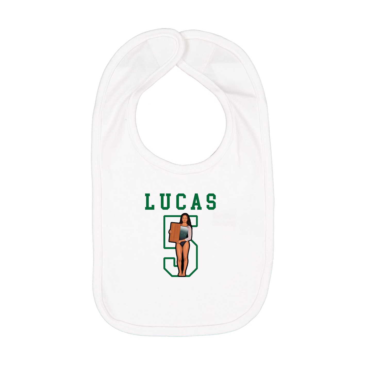 Infant Bib — Shirsey in White