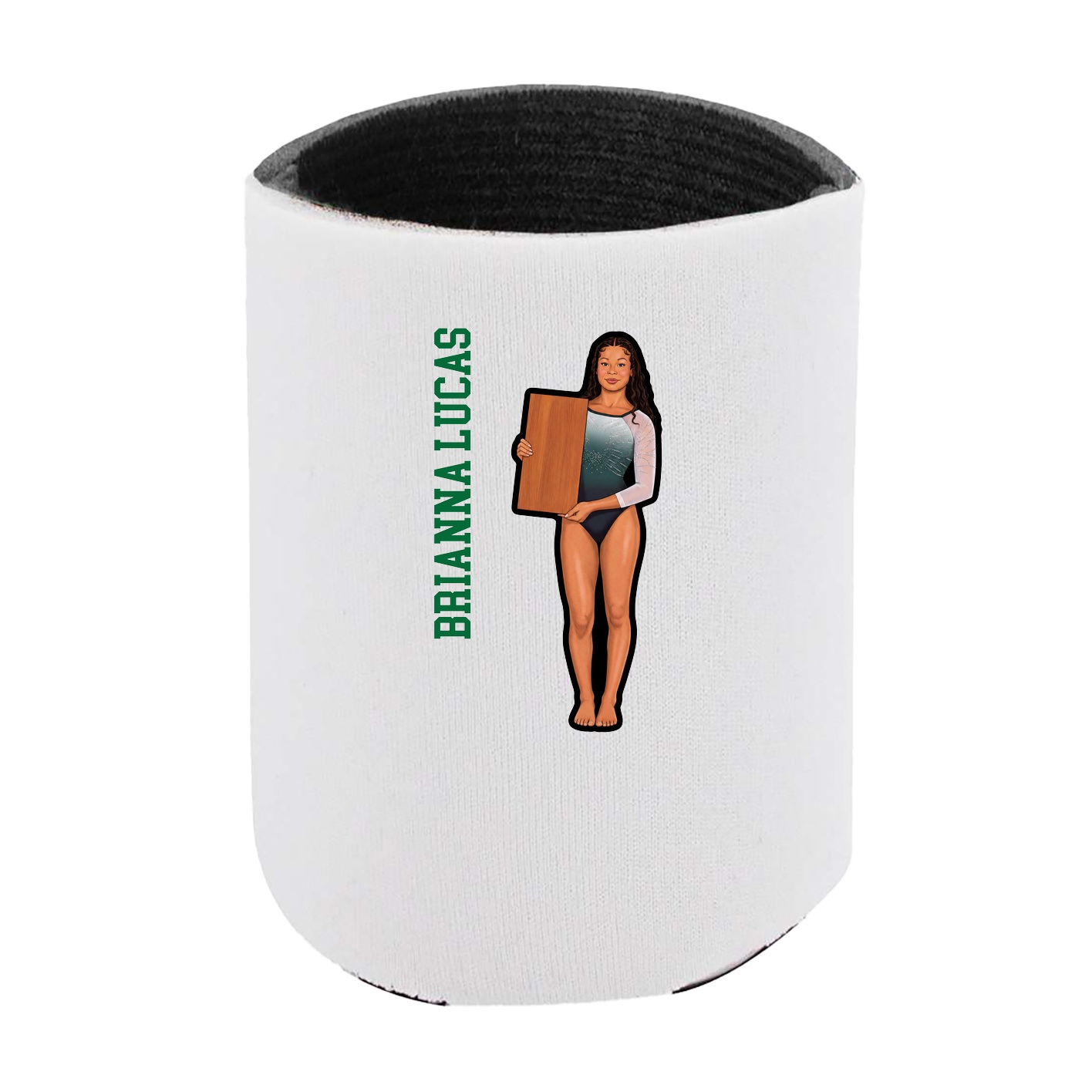 Can Holder — Name Vertical in White
