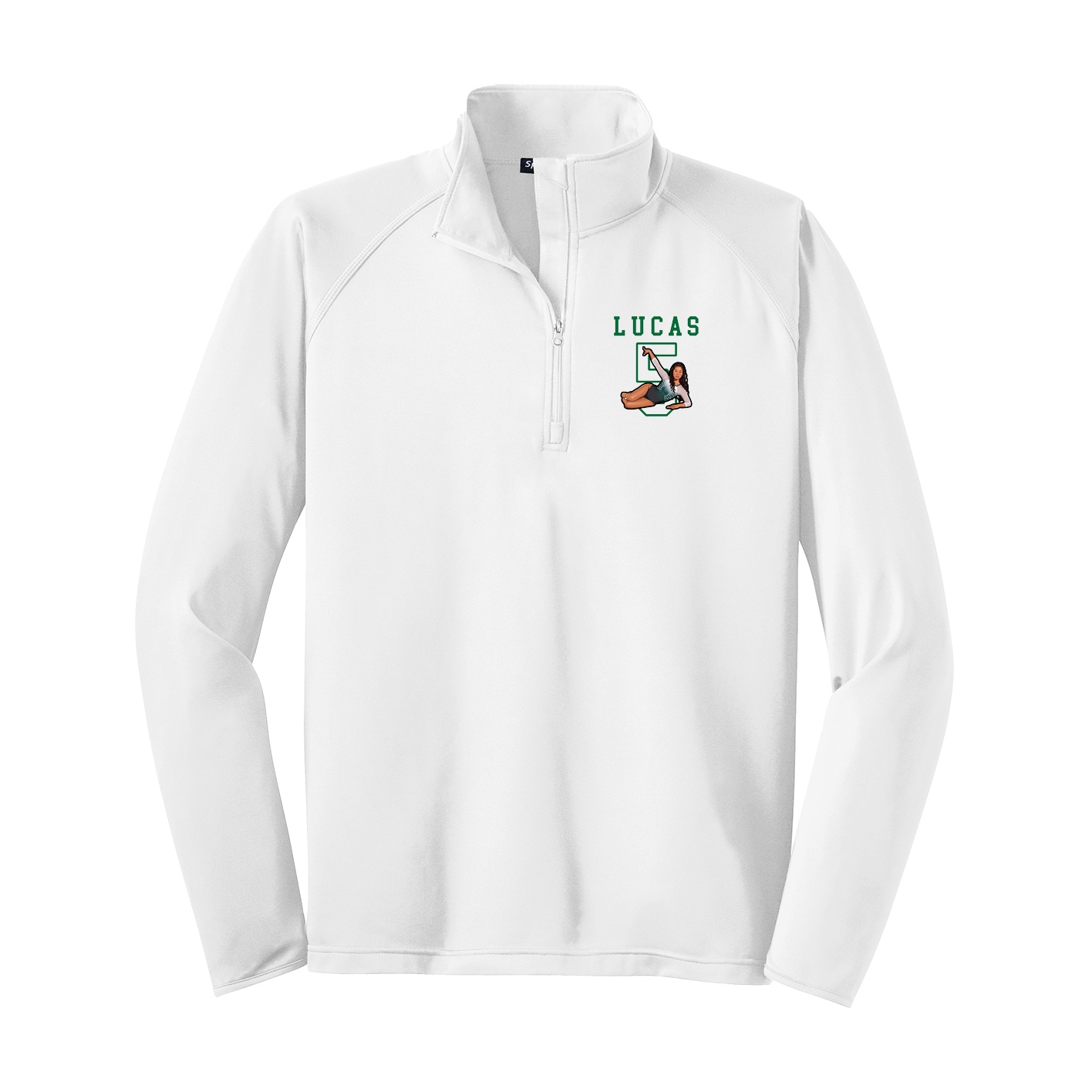 Q-Zip Pullover — Shirsey in White