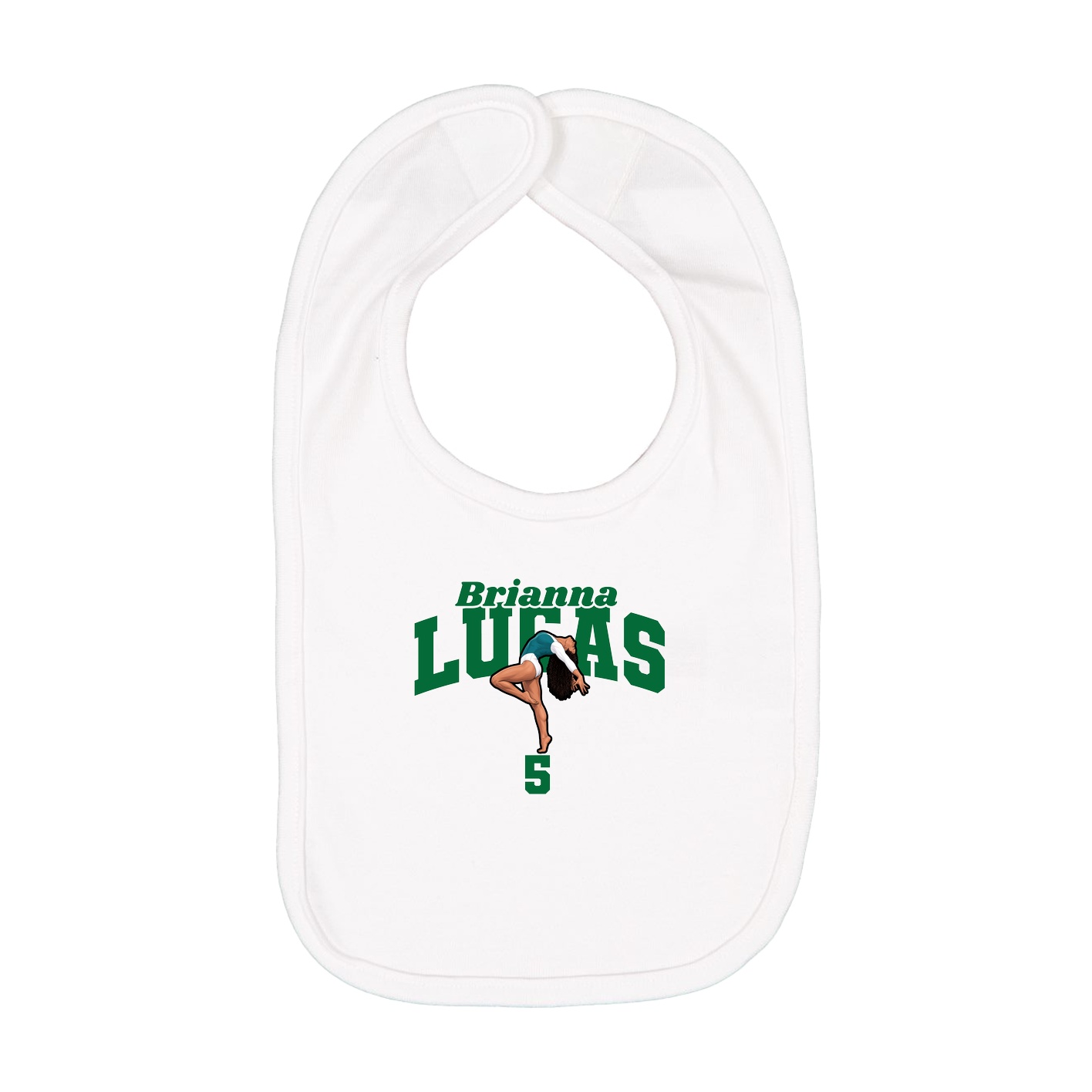 Infant Bib — Signature Arch in White