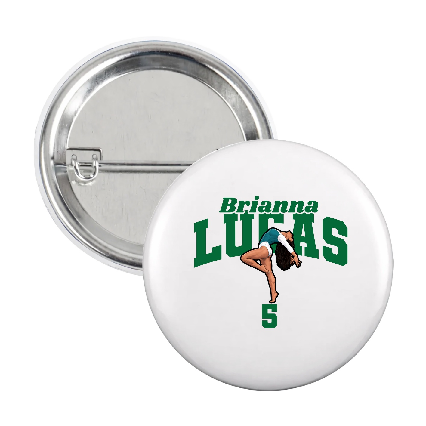Game Day Button — Signature Arch in White