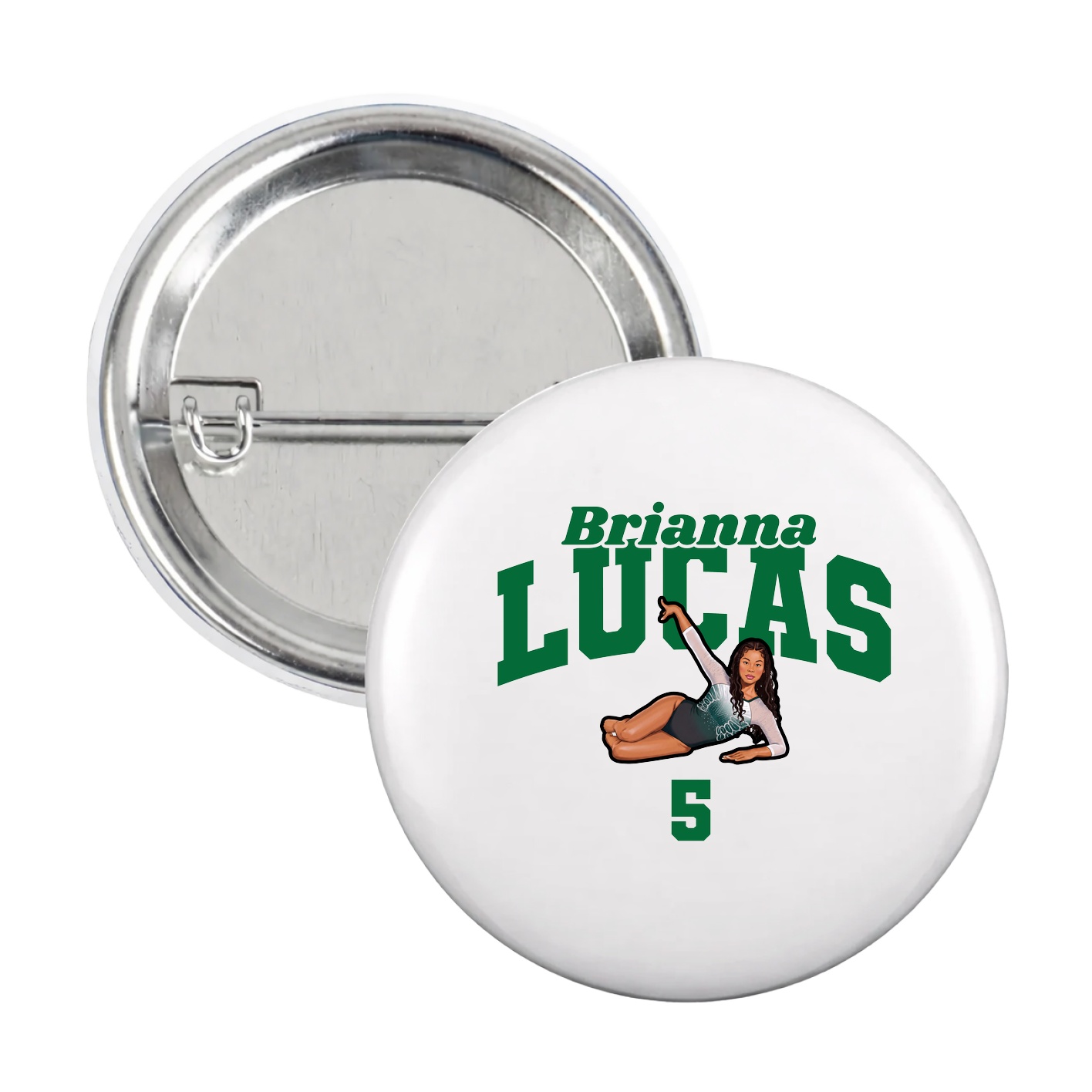 Game Day Button — Signature Arch in White