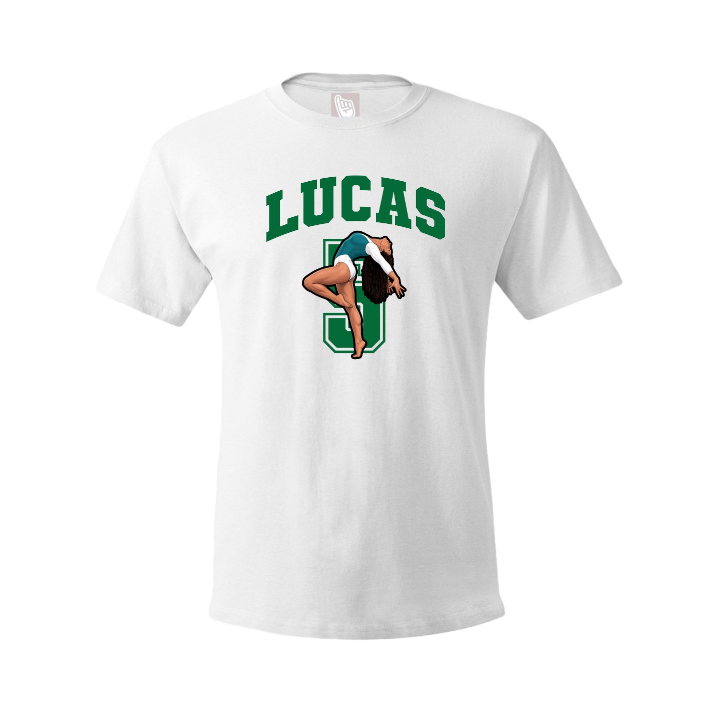 Youth Tee — Number in White