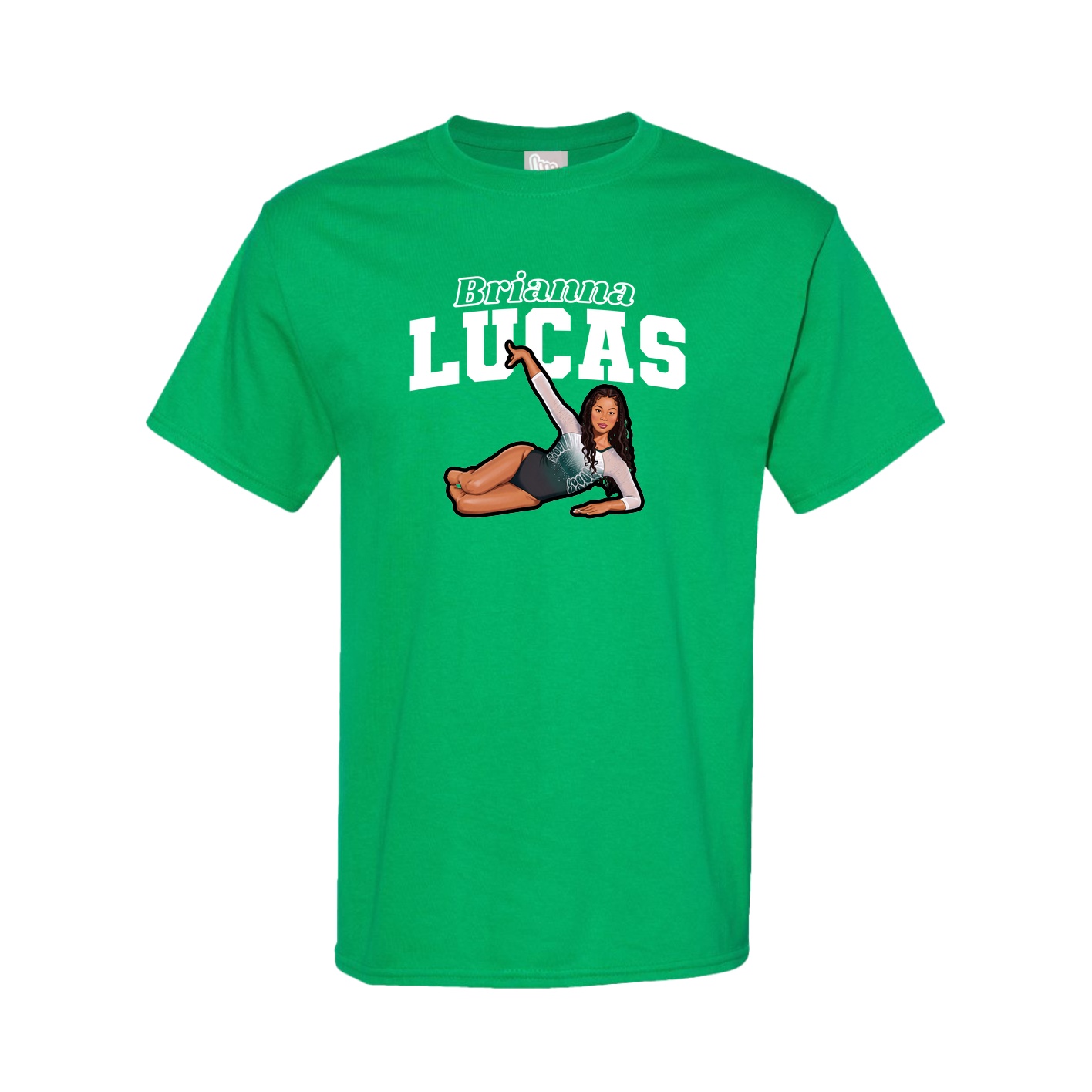 Youth Tee — Name Arch in Green