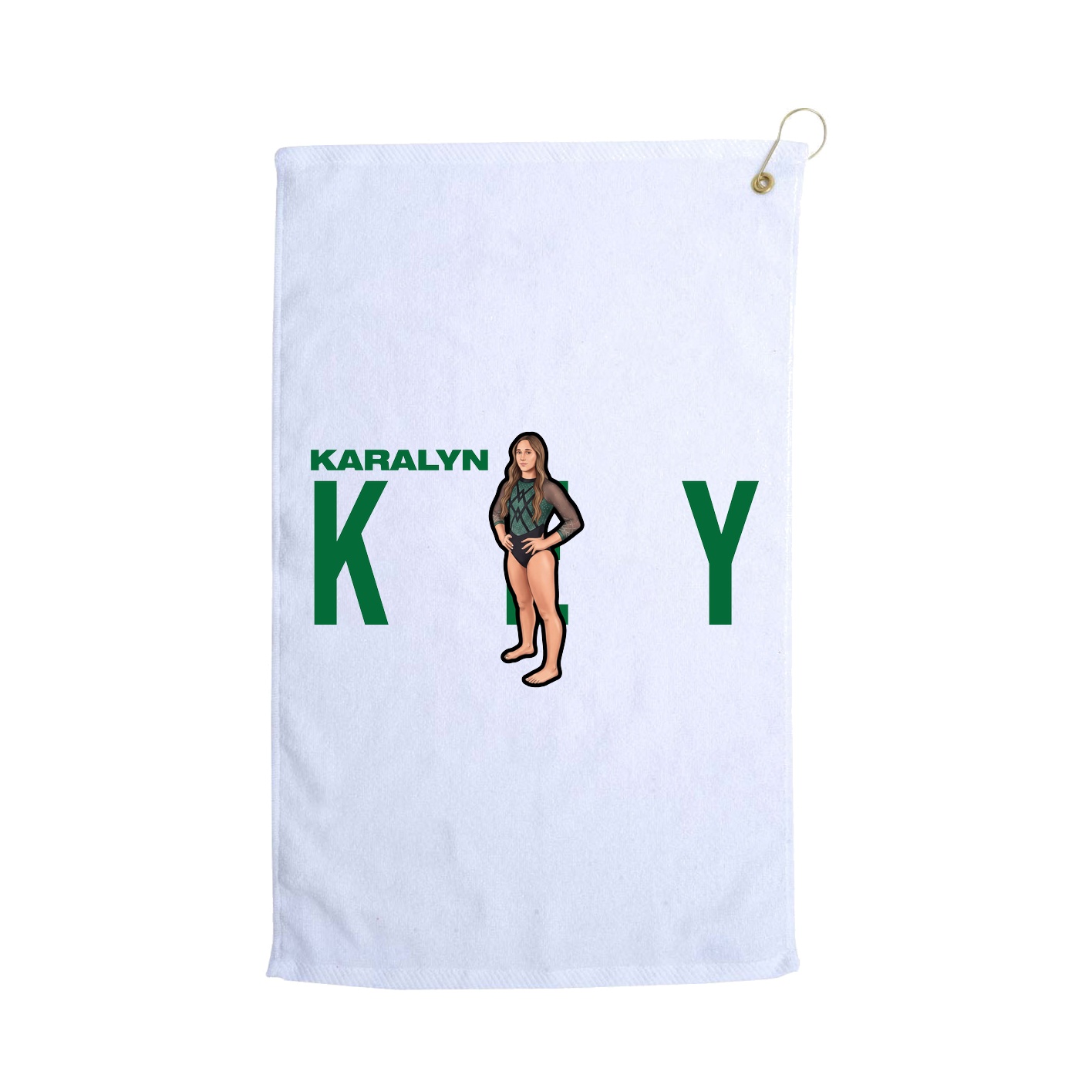 Golf Towel — Player Name in White