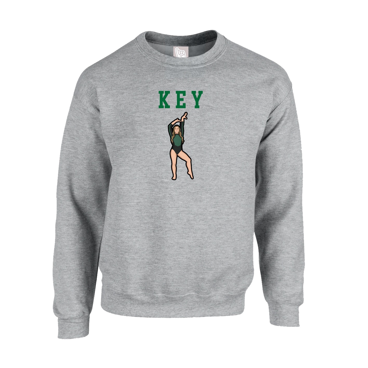 Fleece Crew — Shirsey in Grey