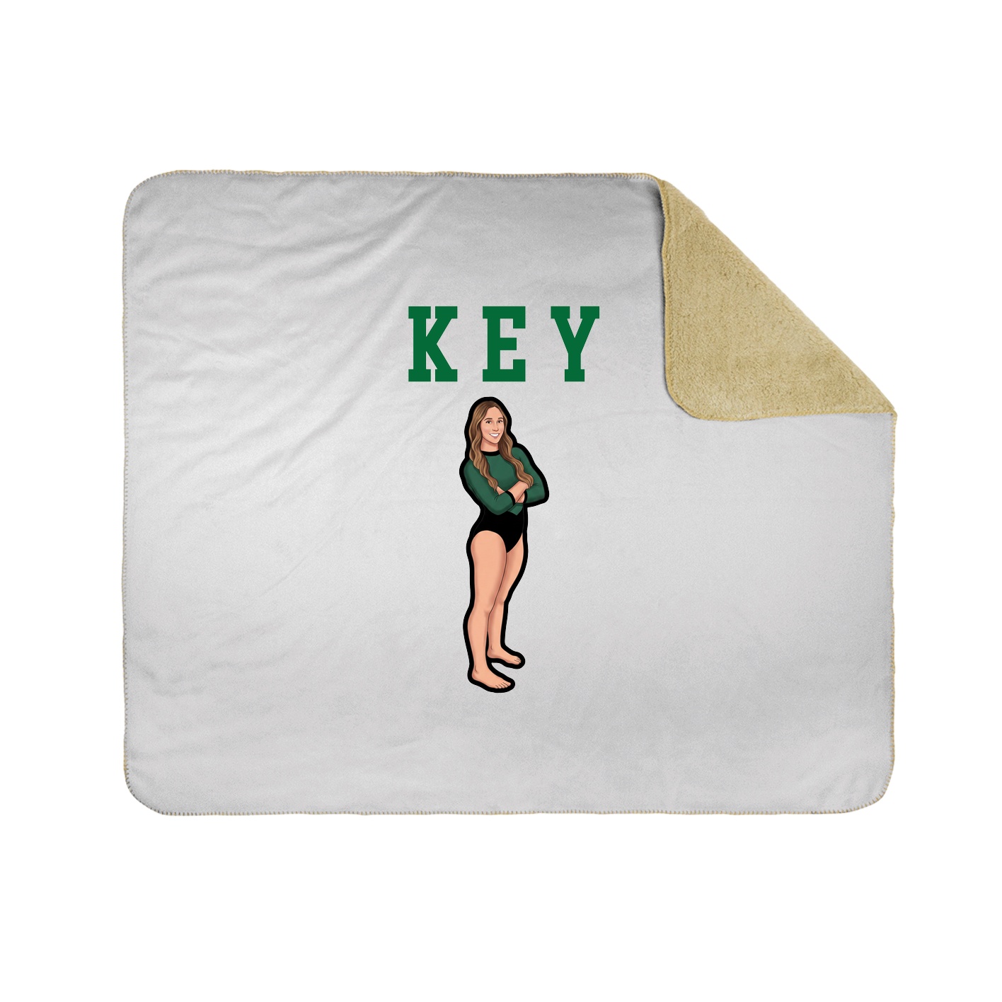 Throw Blanket — Shirsey in White