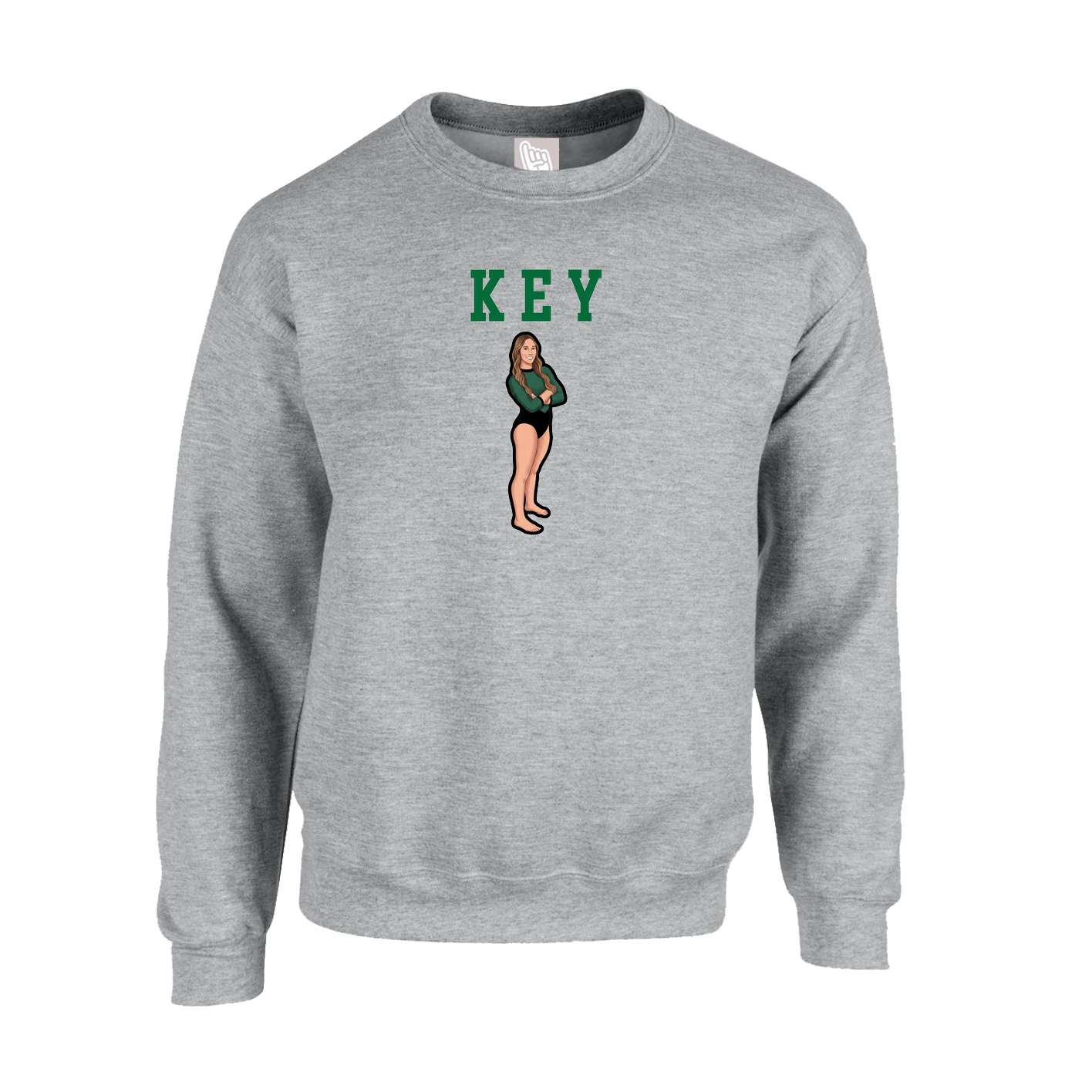 Fleece Crew — Shirsey in Grey