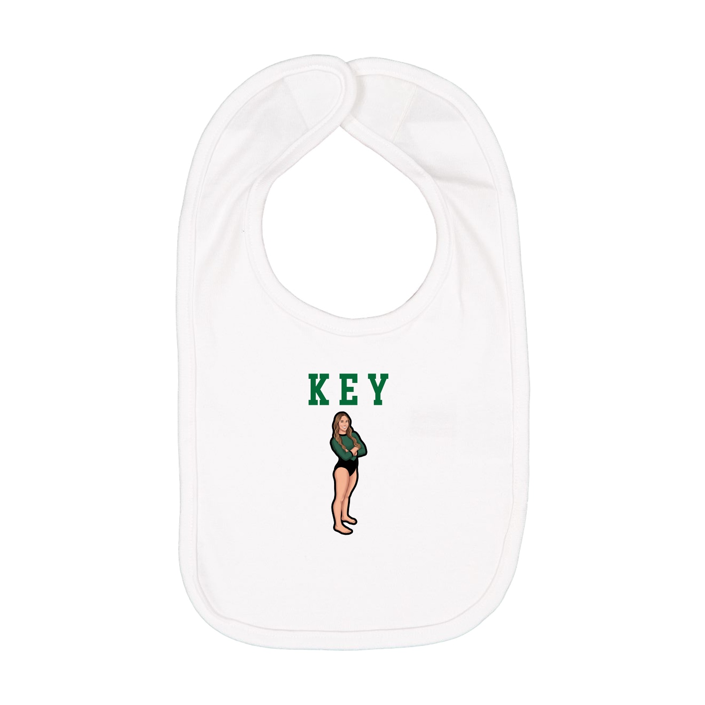 Infant Bib — Shirsey in White