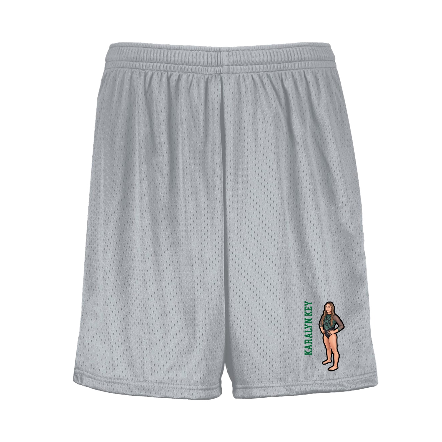 Shorts — Name Vertical in Silver