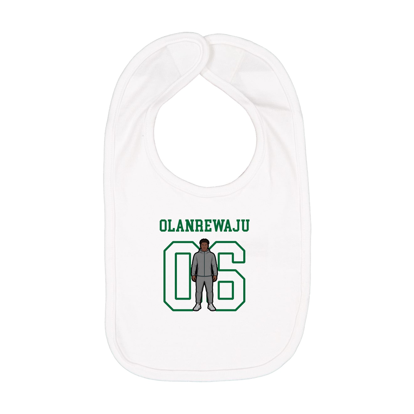 Infant Bib — Shirsey in White