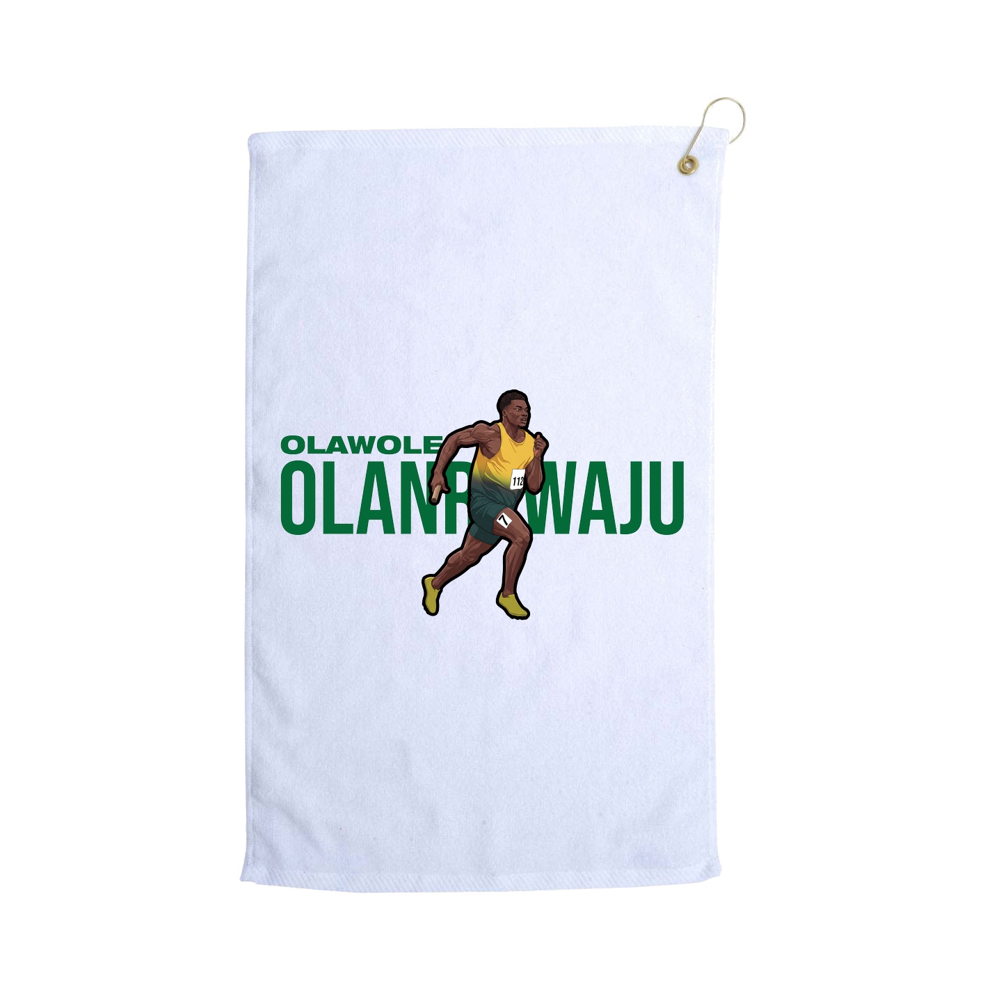 Golf Towel — Player Name in White