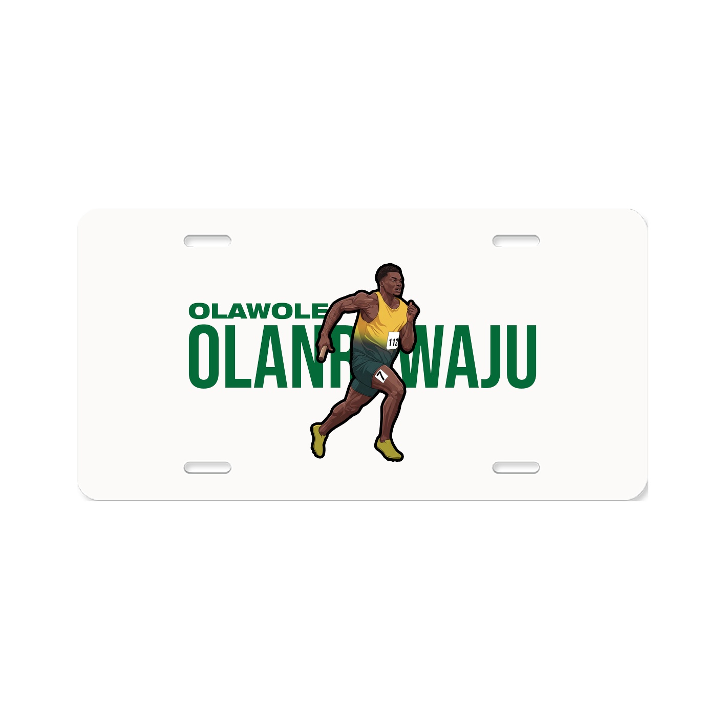 License Plate — Player Name in Classic