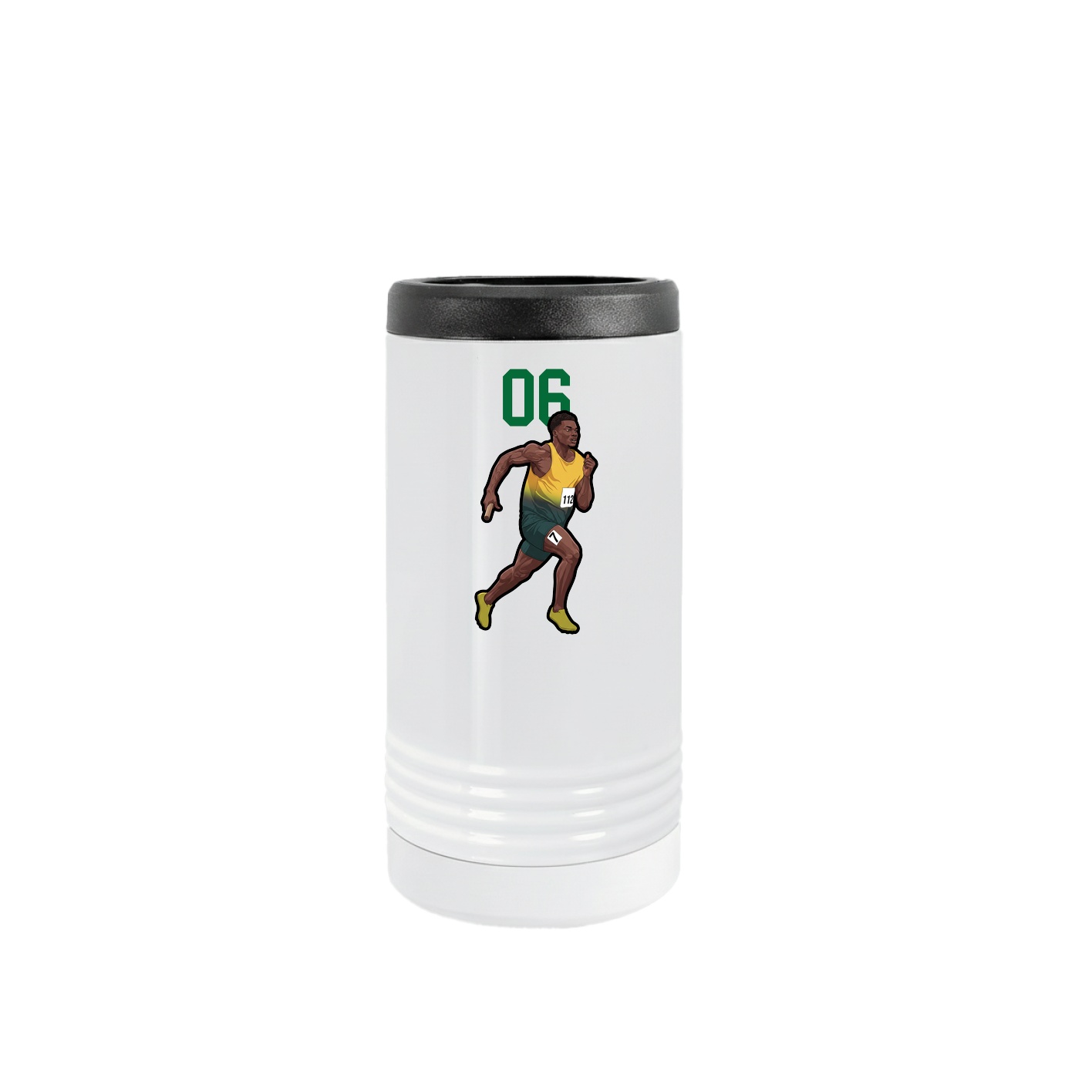 Slim Beverage Holder — Number Top in White