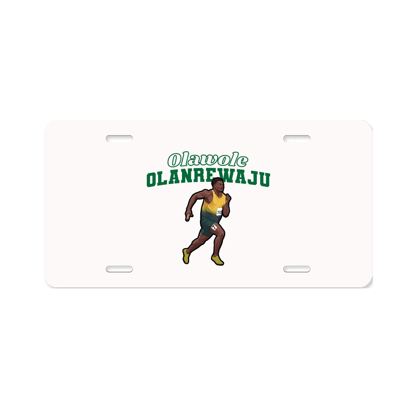 License Plate — Name Arch in Classic