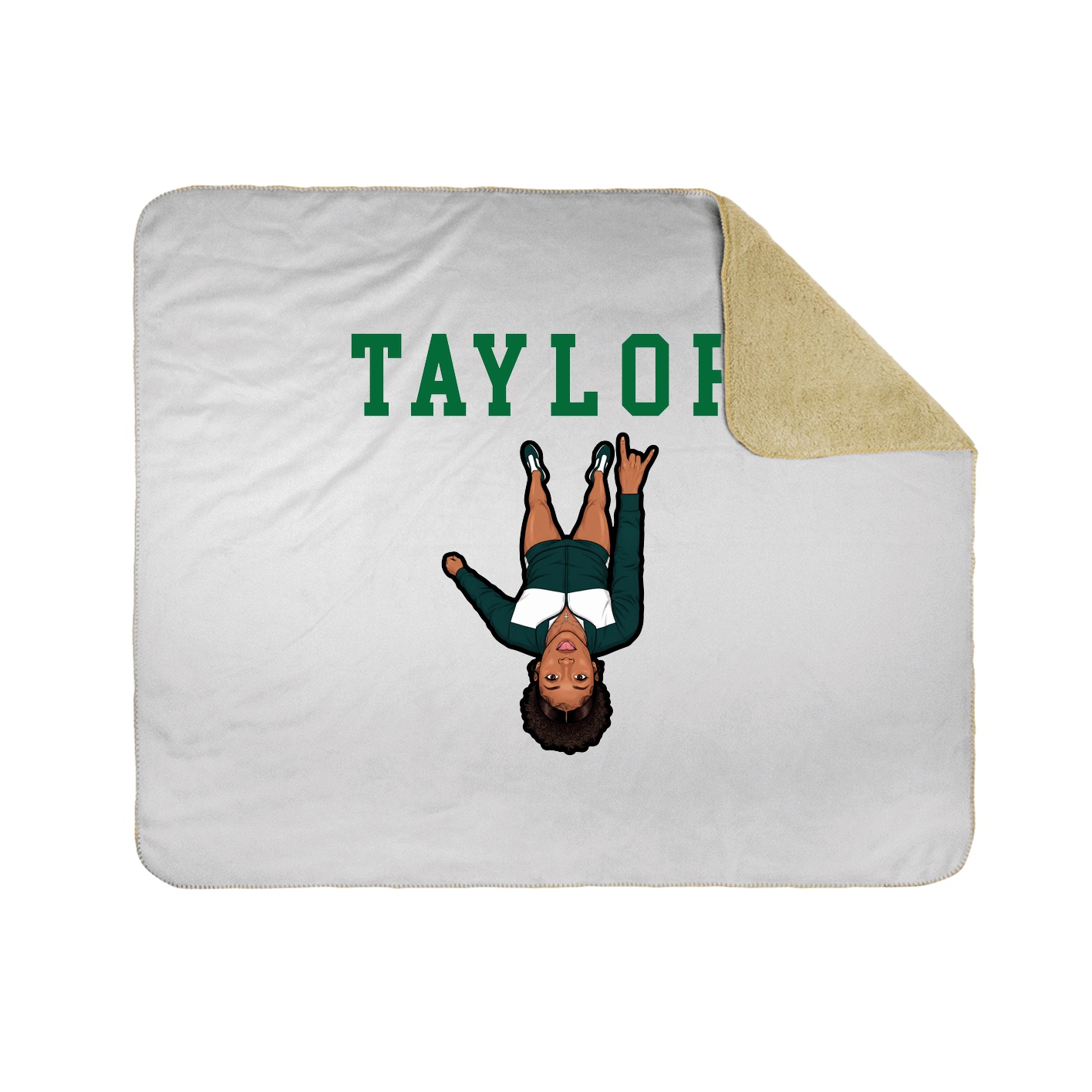Throw Blanket — Shirsey in White