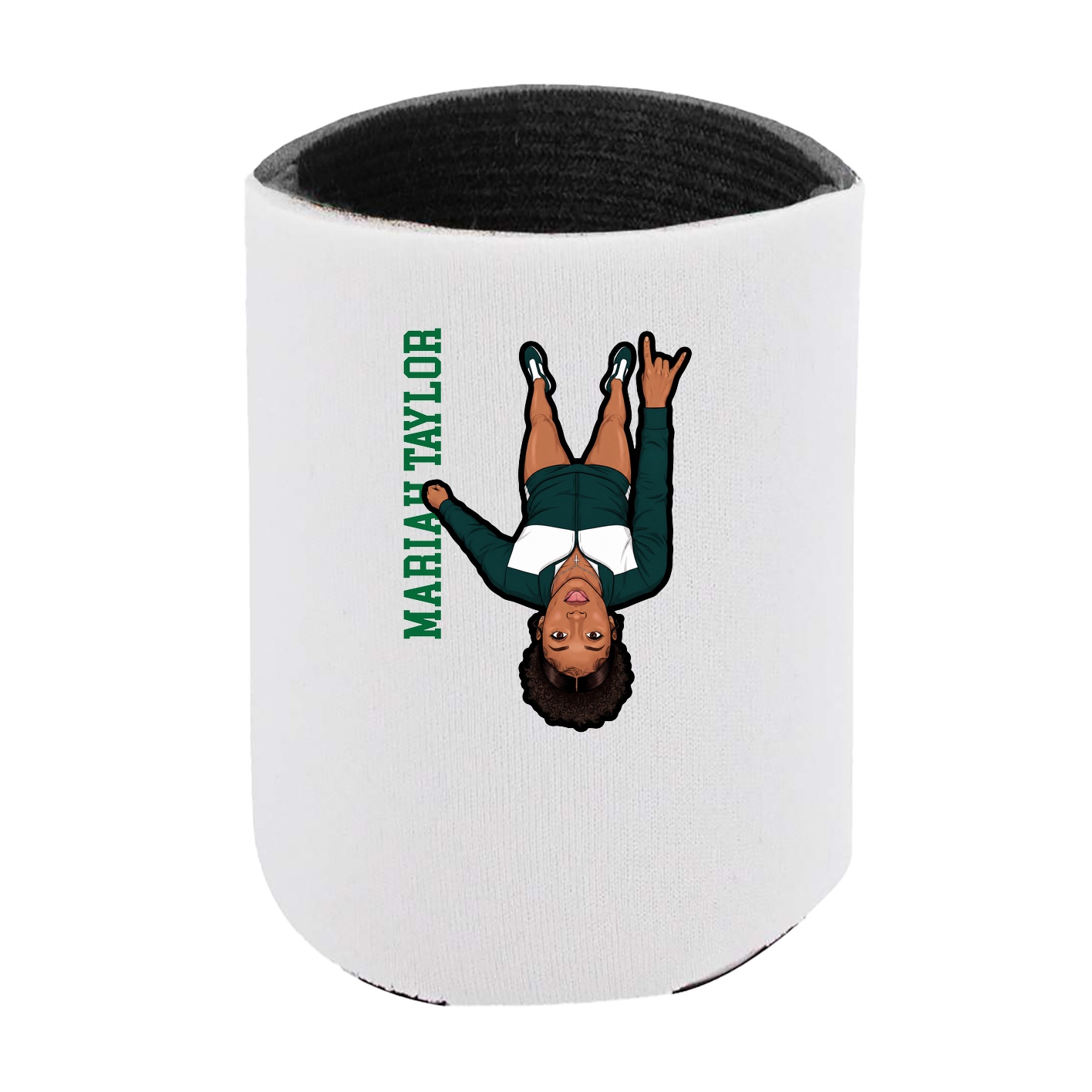 Can Holder — Name Vertical in White