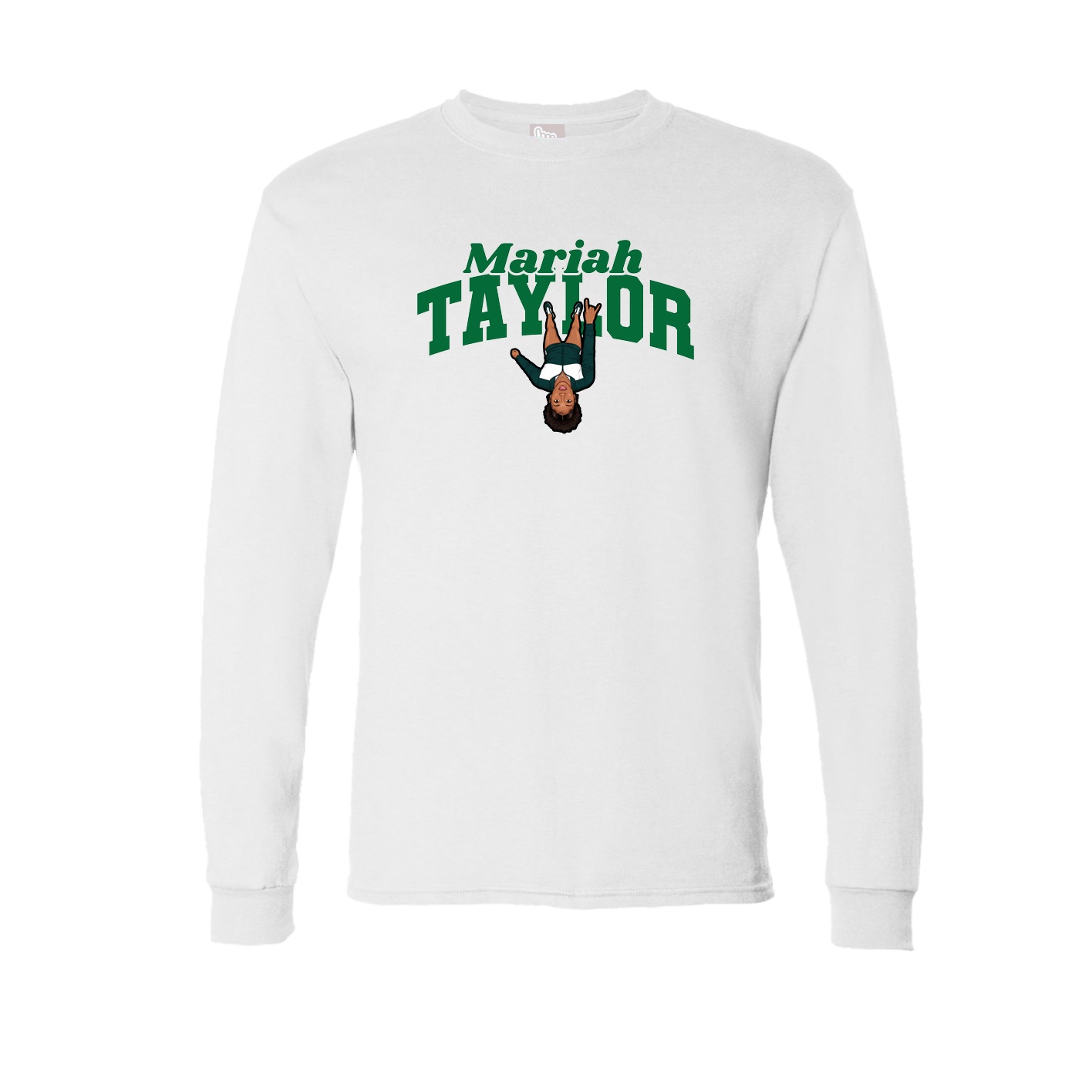 Long Sleeve Tee — Signature Arch in White