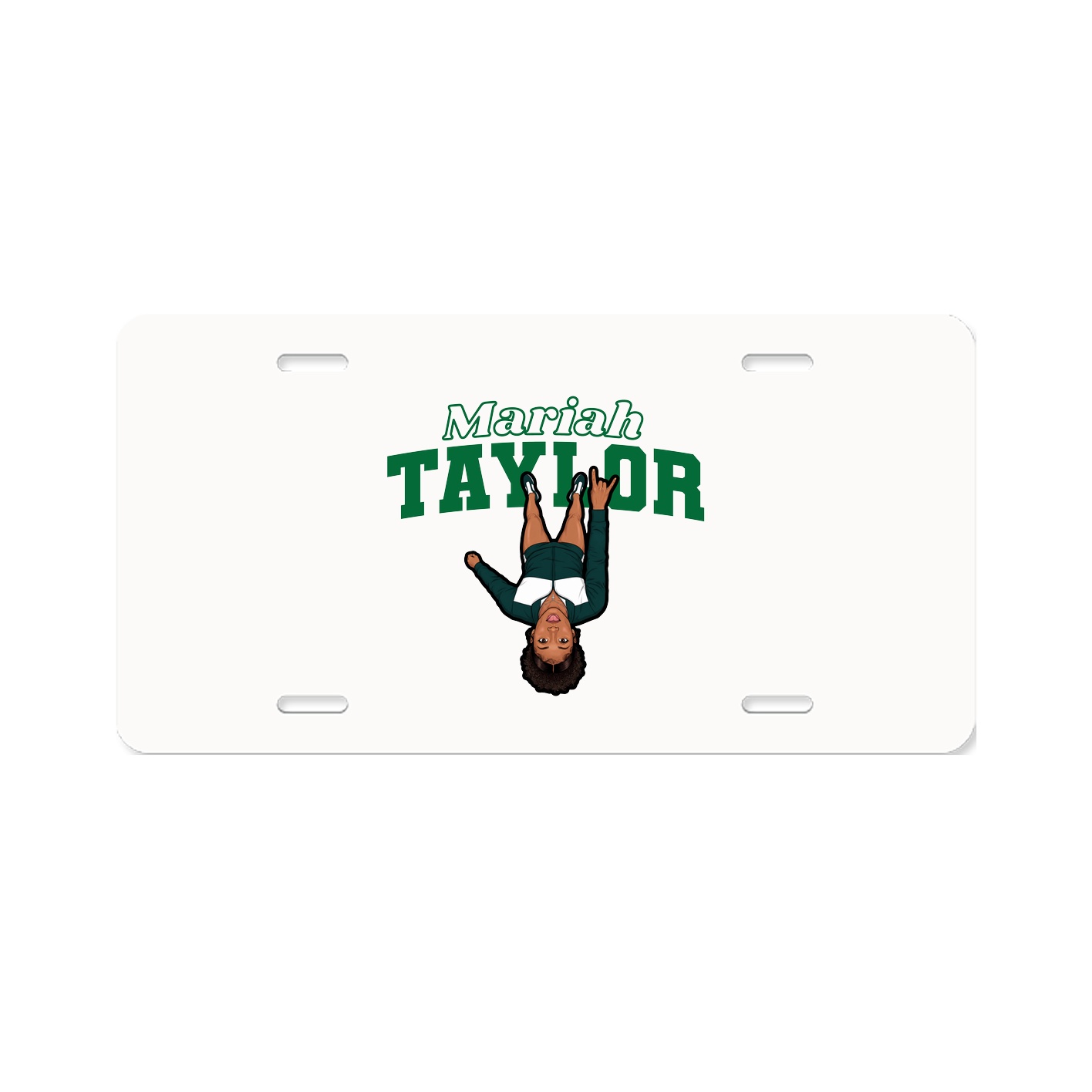 License Plate — Name Arch in Classic