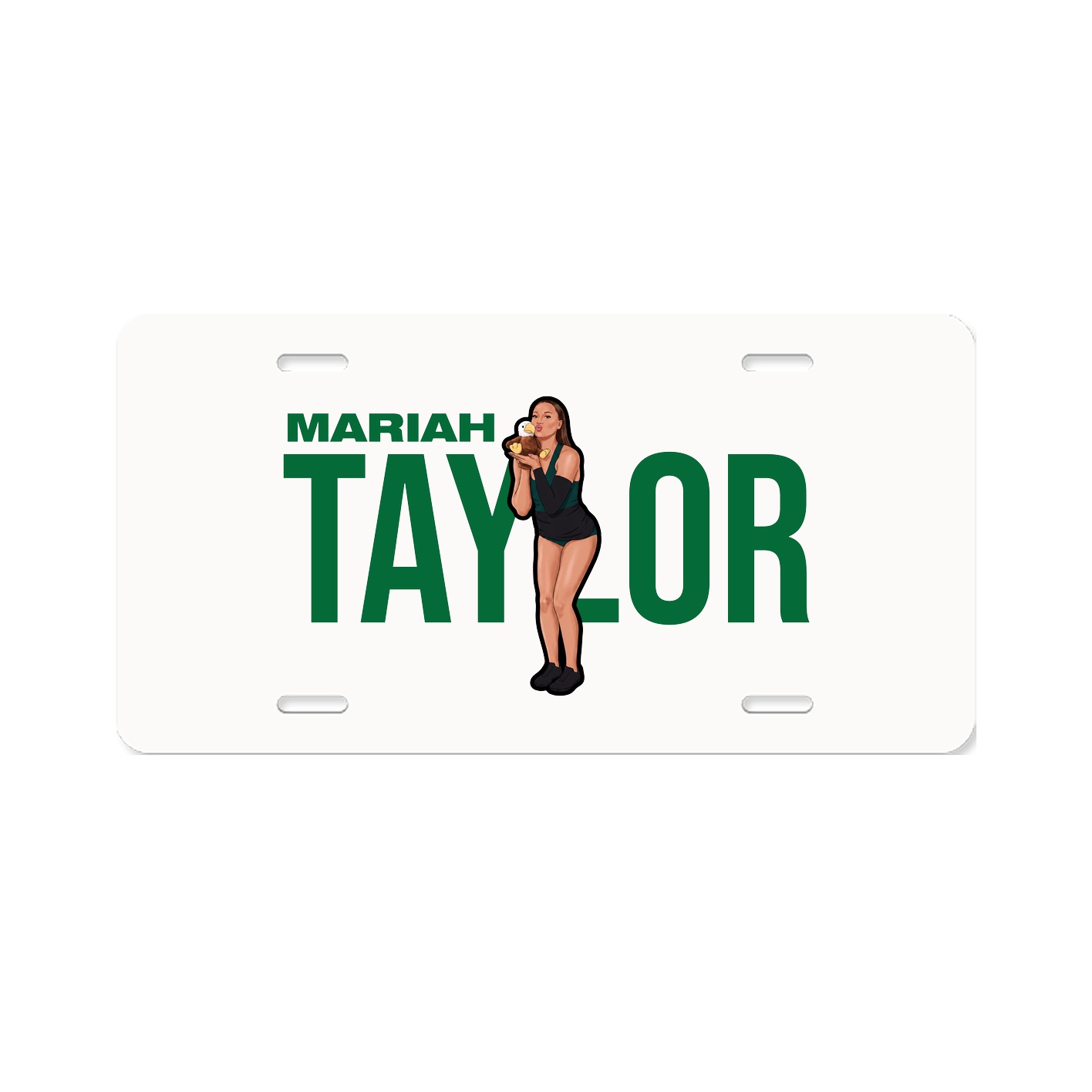 License Plate — Player Name in Classic