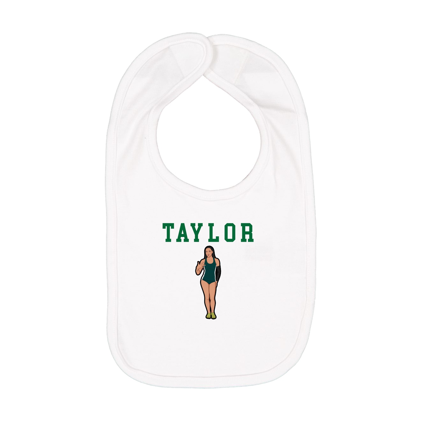 Infant Bib — Shirsey in White
