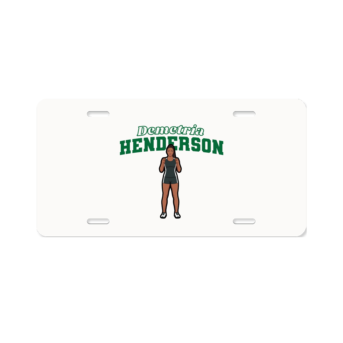 License Plate — Name Arch in Classic