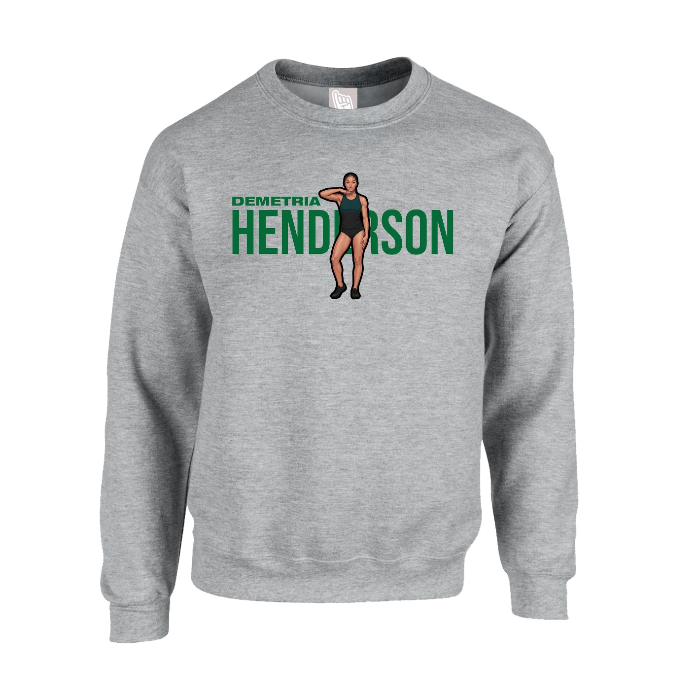 Fleece Crew — Player Name in Grey