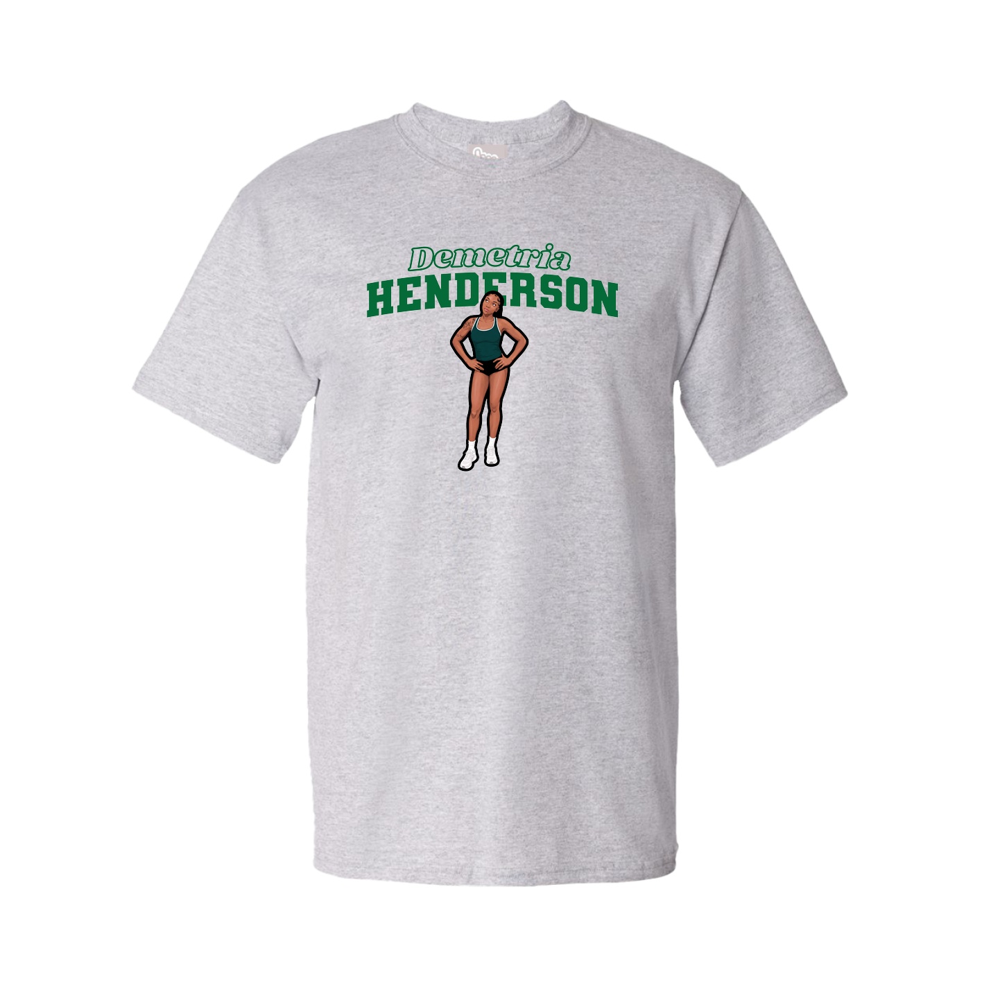 Youth Tee — Name Arch in Grey