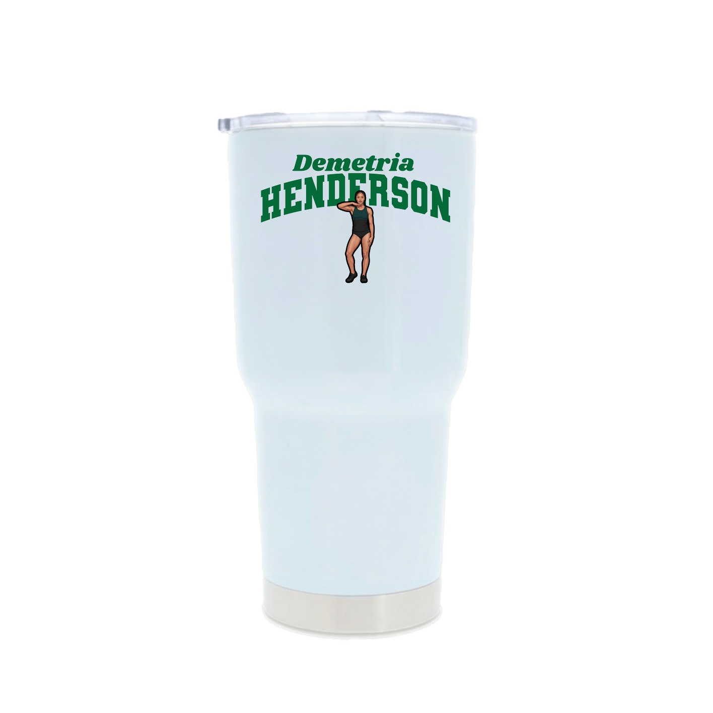 30oz Stainless Steel Tumbler — Signature Arch in White
