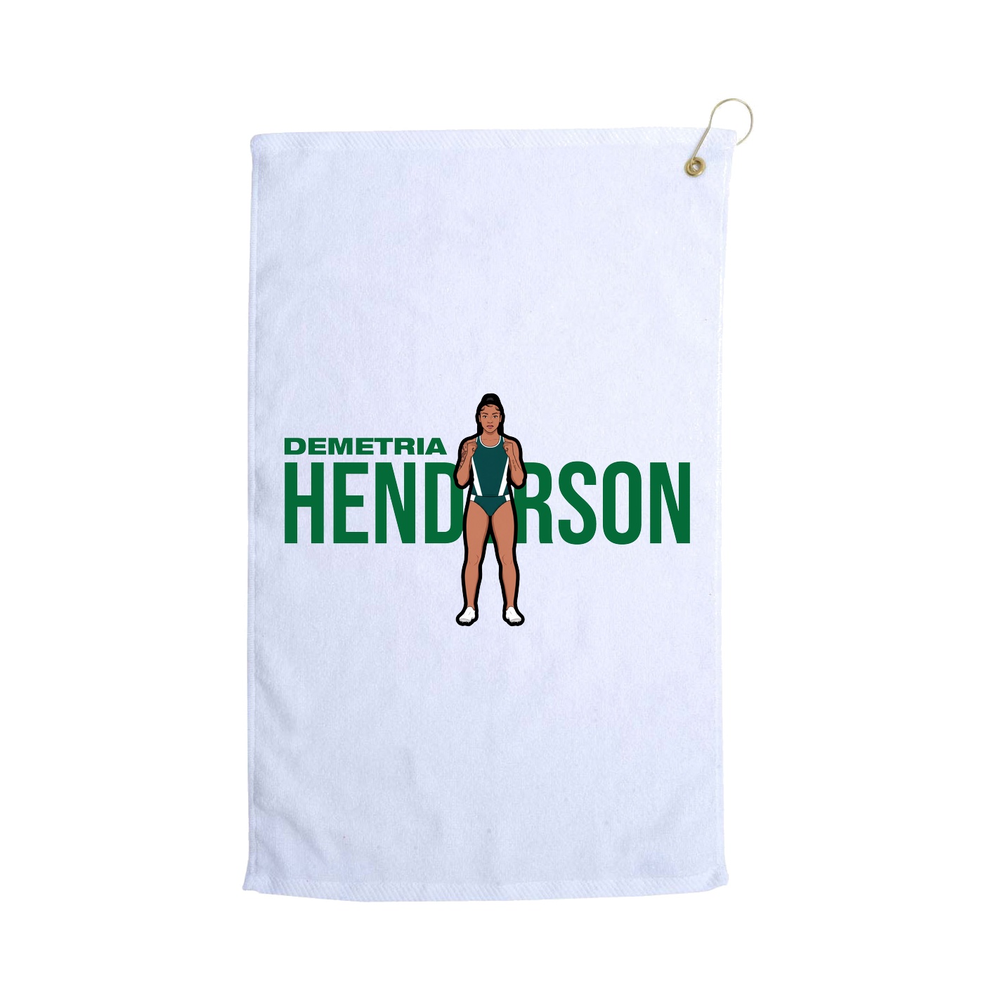 Golf Towel — Player Name in White