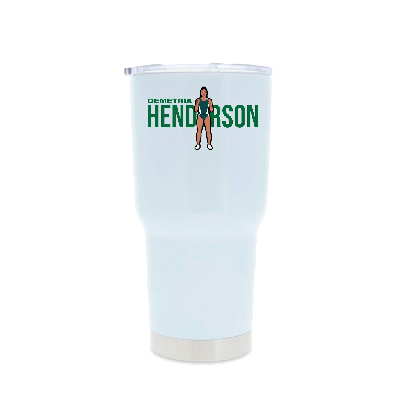 30oz Stainless Steel Tumbler — Player Name in White