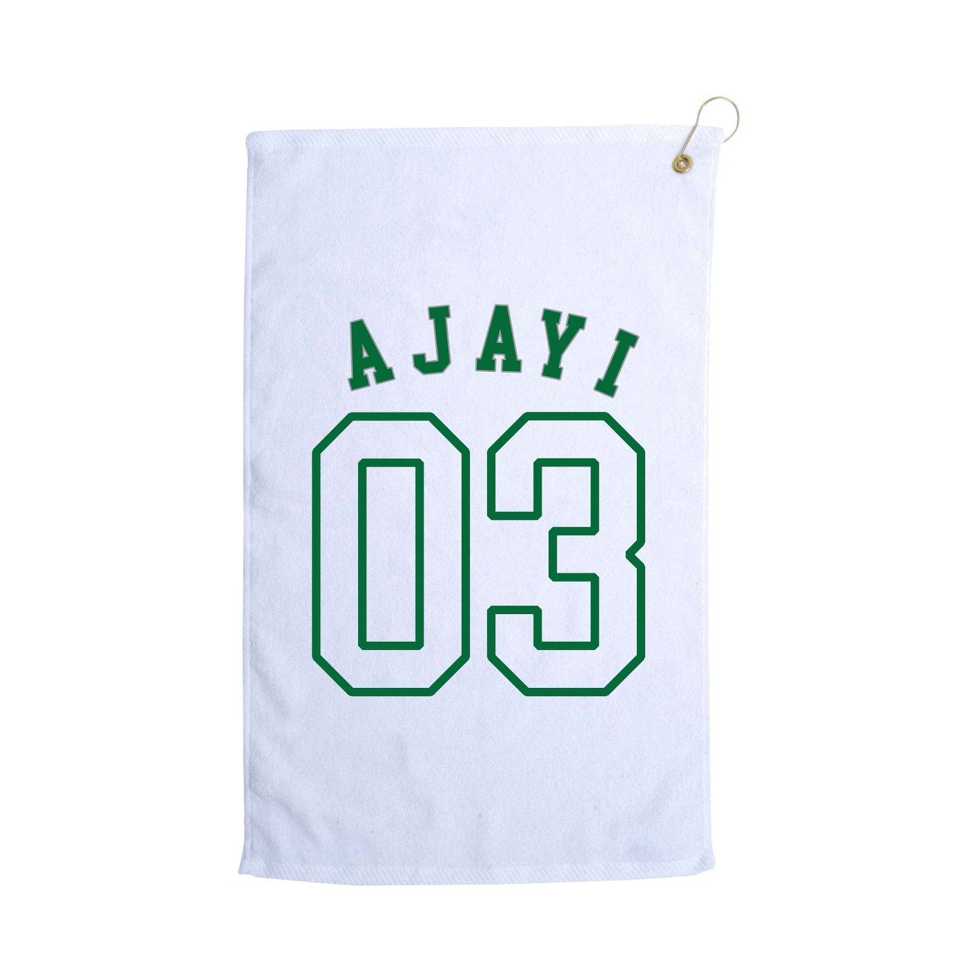 Golf Towel — Shirsey Arch in White