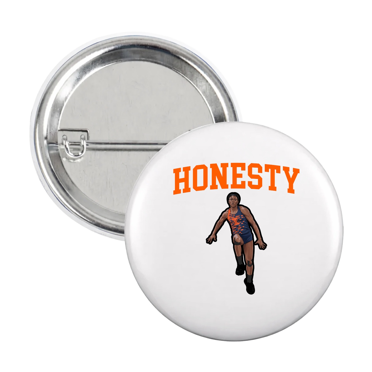 Game Day Button — Shirsey in White