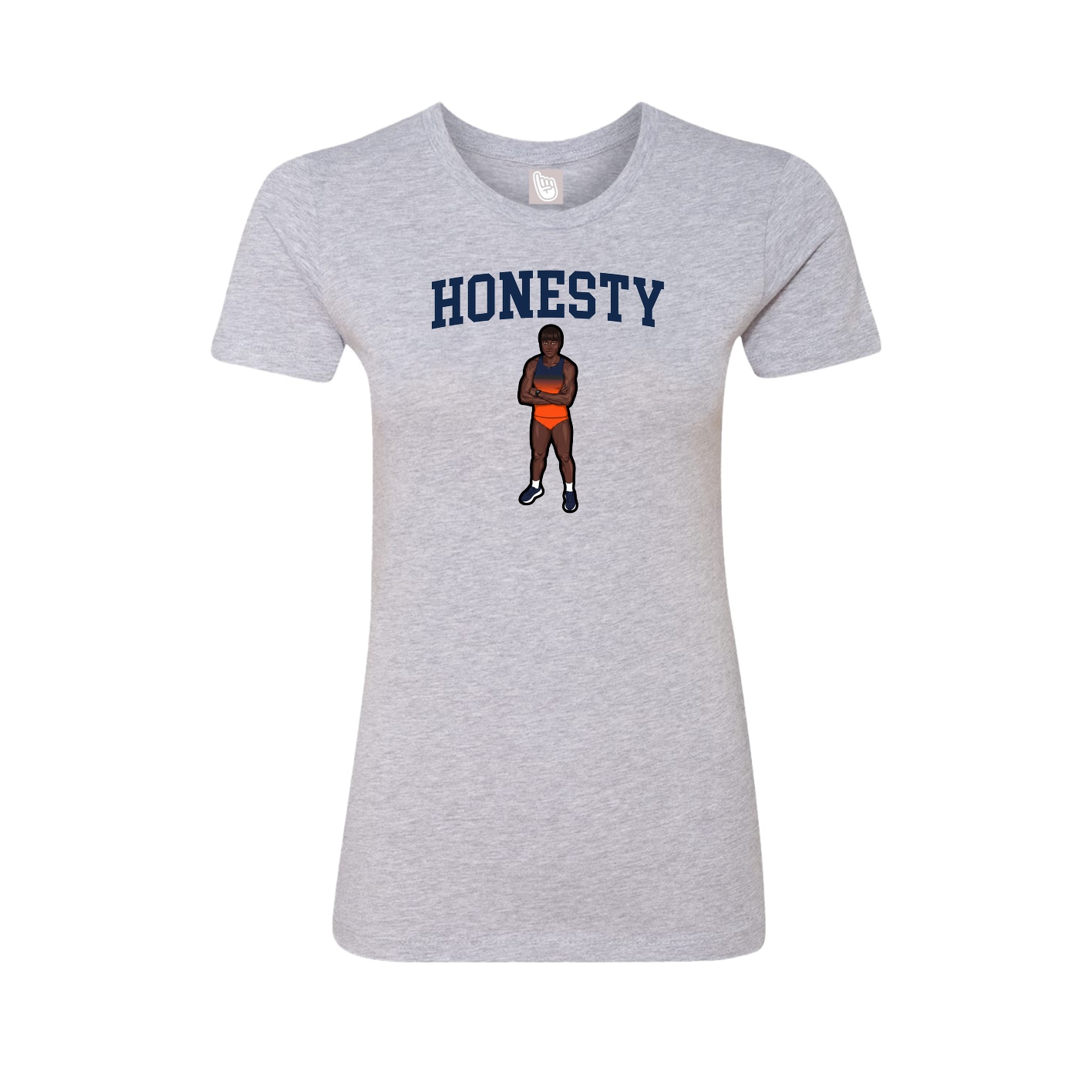 Fitted Women's Tee — Shirsey in Grey