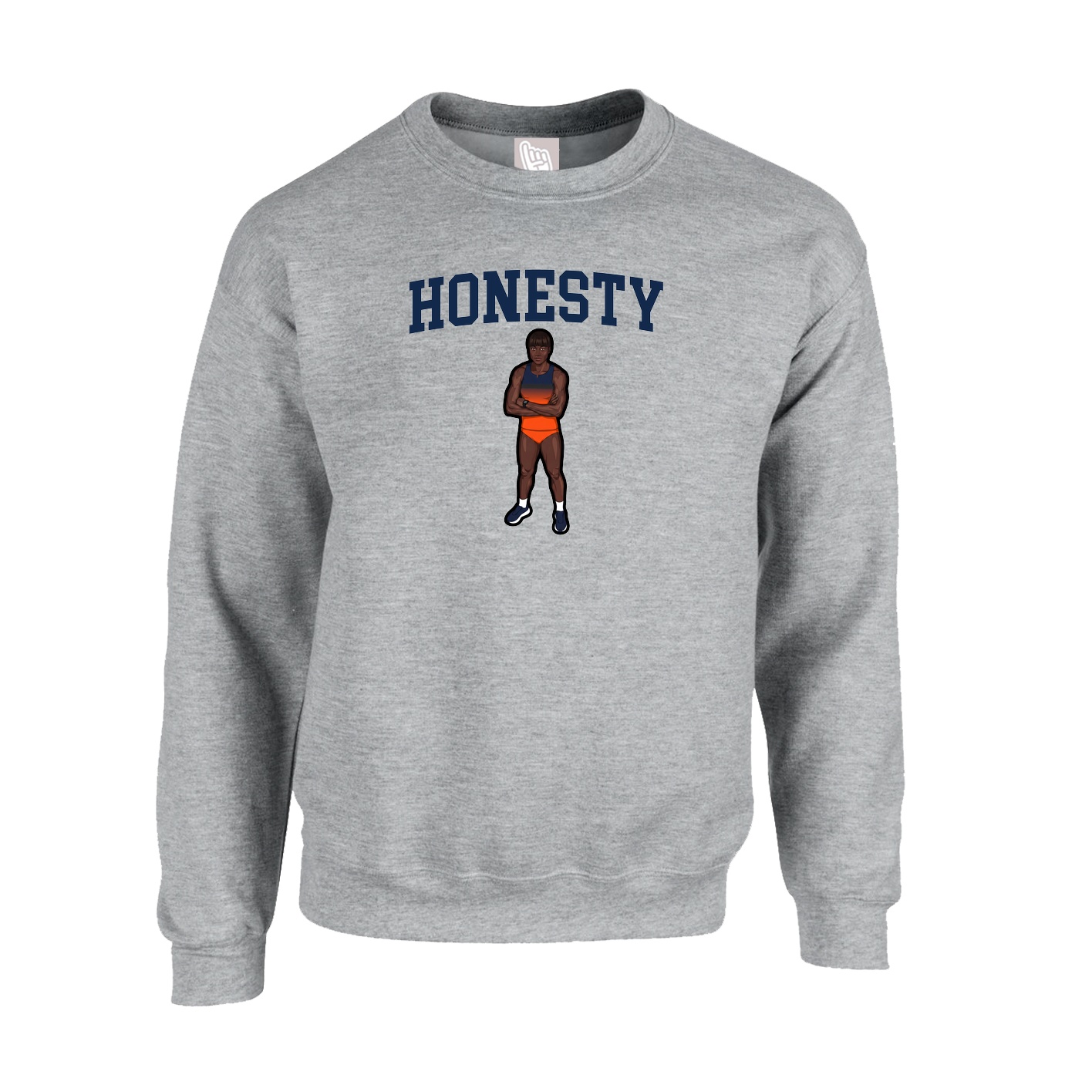Fleece Crew — Shirsey in Grey