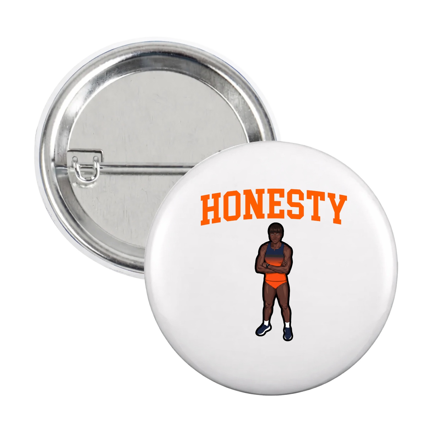 Game Day Button — Shirsey in White