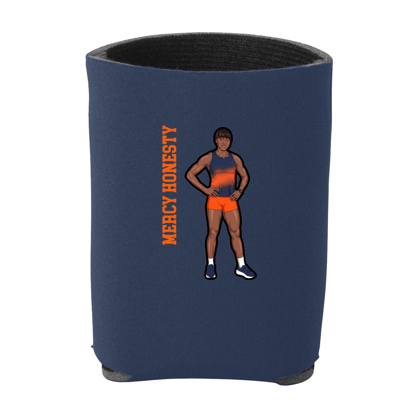 Can Holder — Name Vertical in Navy