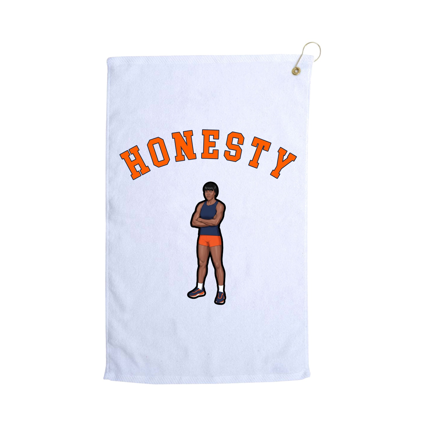 Golf Towel — Shirsey Arch in White