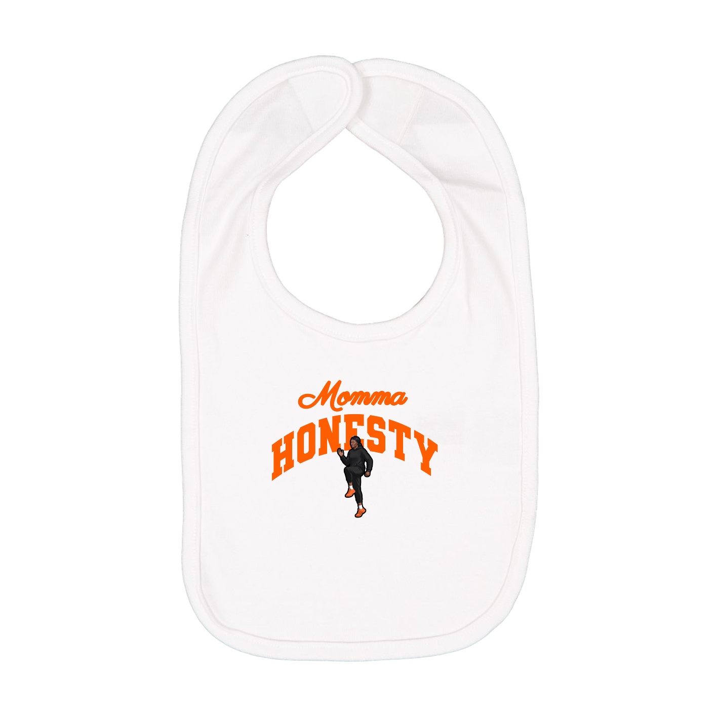 Infant Bib — Mothers Day Arch in White