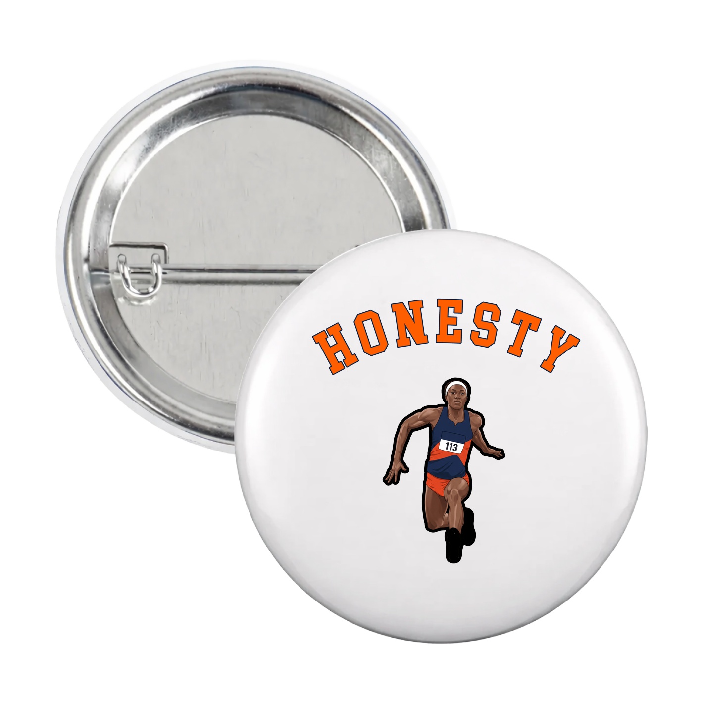 Game Day Button — Shirsey Arch in White