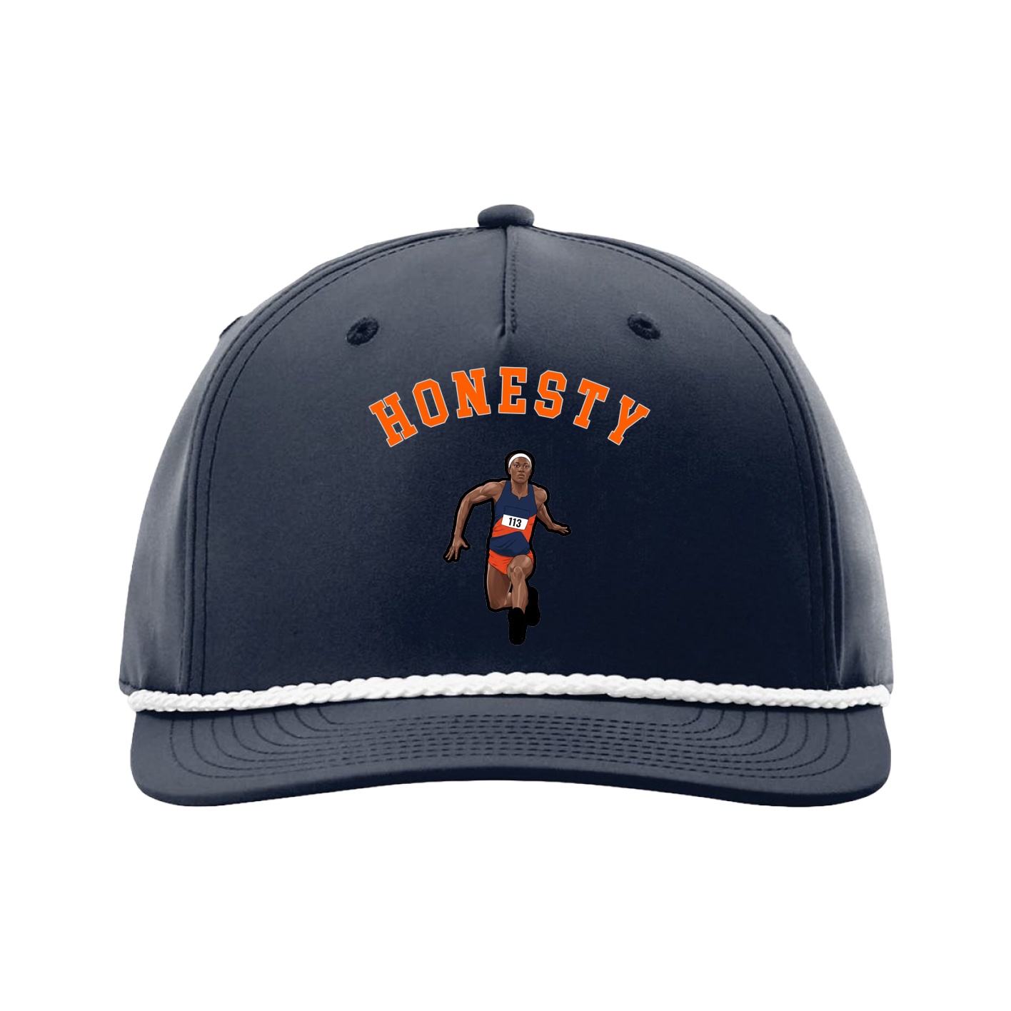 Five-Panel Classic Rope Cap — Shirsey Arch in Navy