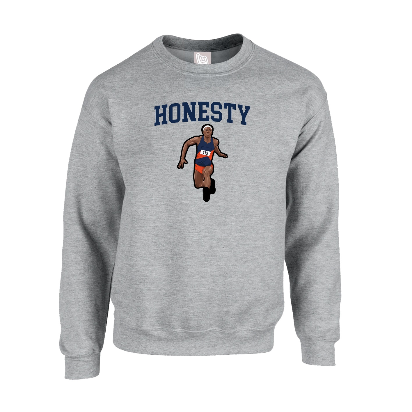 Fleece Crew — Shirsey in Grey